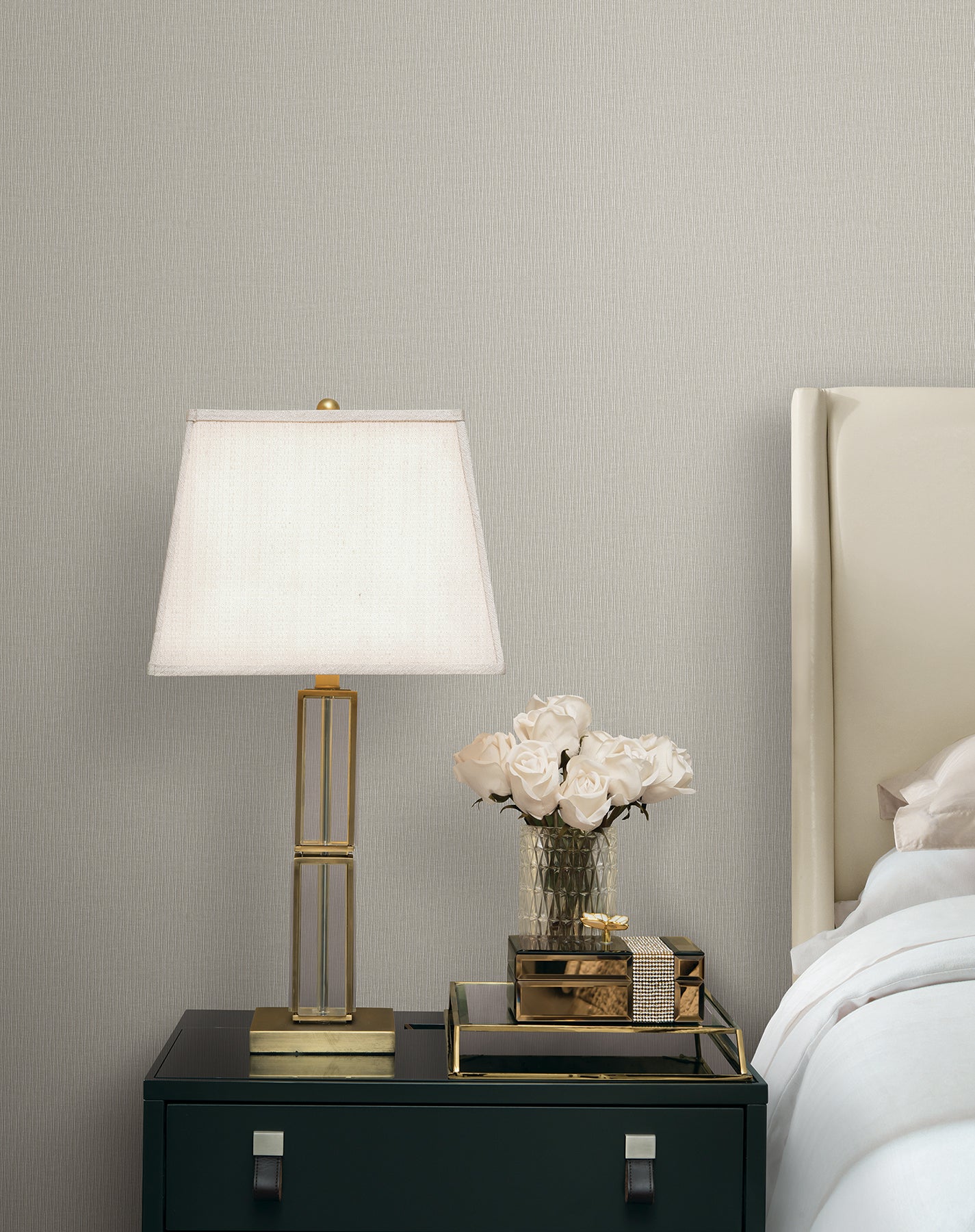 Ripple Effect Wallpaper in Taupe color - pattern number COD0616 - by Candice Olson in the Luminous collection
