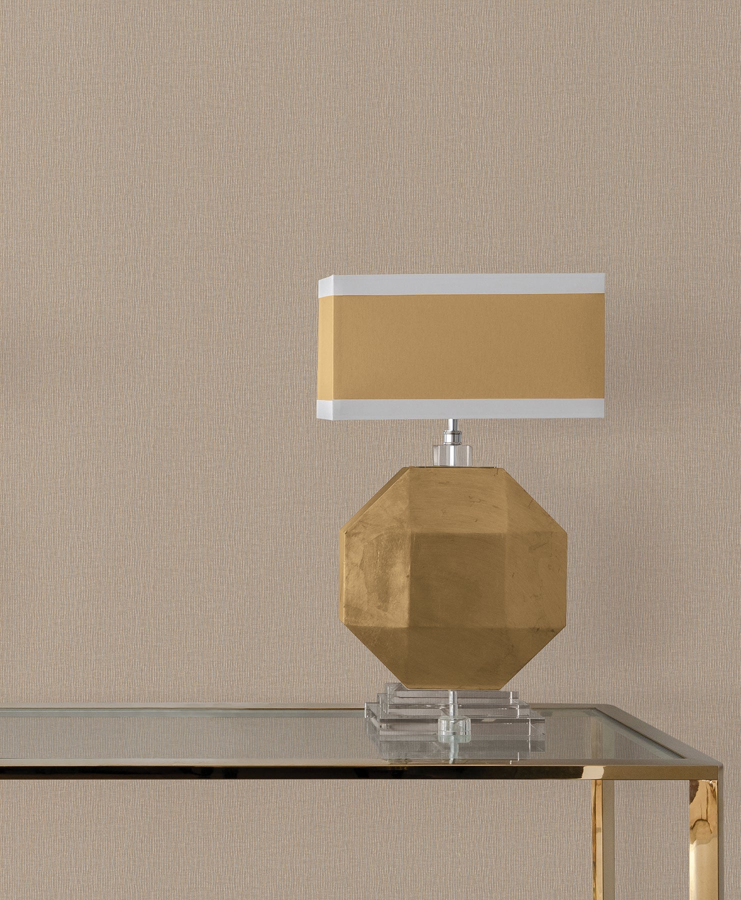 Ripple Effect Wallpaper in Light Brown color - pattern number COD0617 - by Candice Olson in the Luminous collection