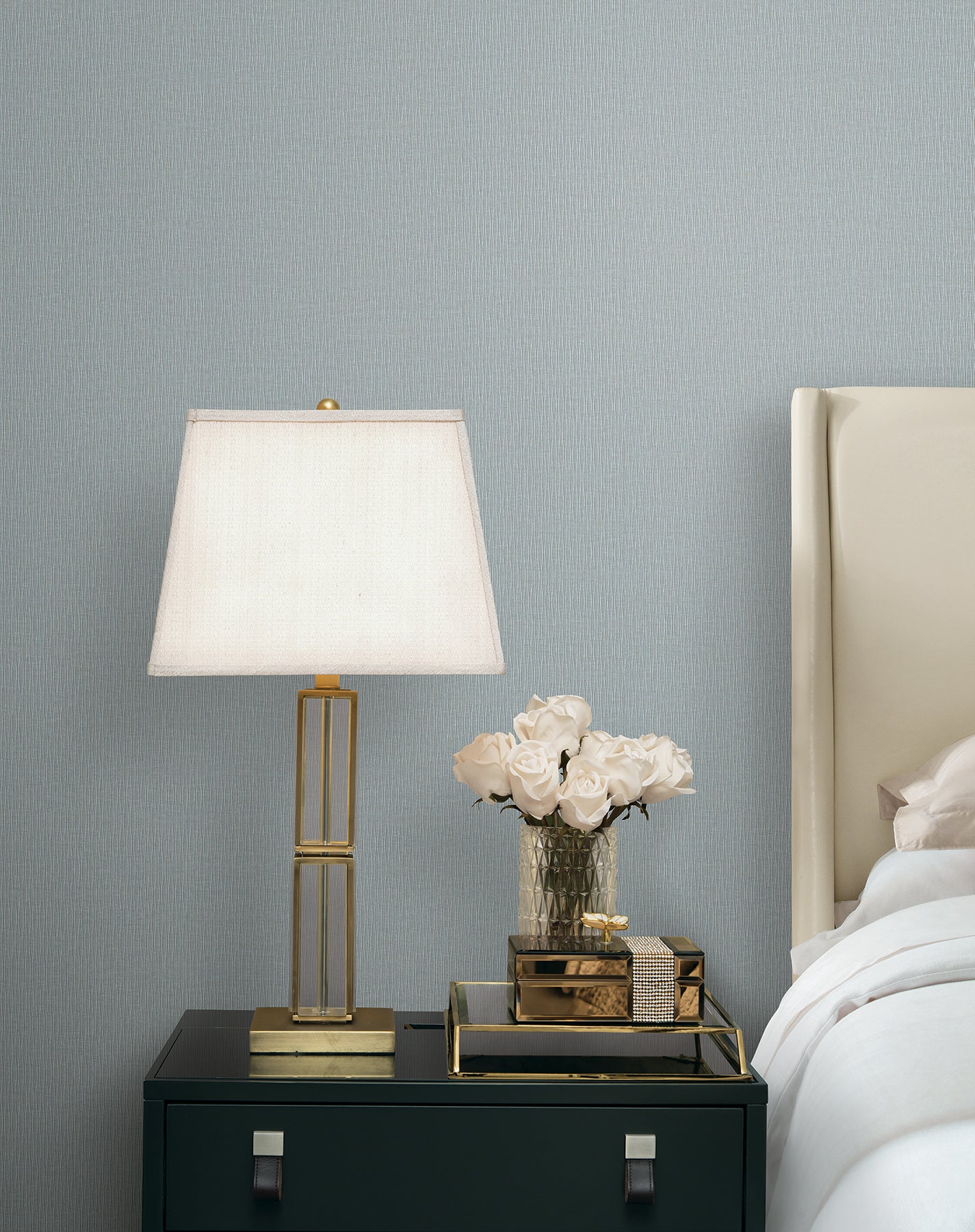 Ripple Effect Wallpaper in Light Blue color - pattern number COD0619 - by Candice Olson in the Luminous collection