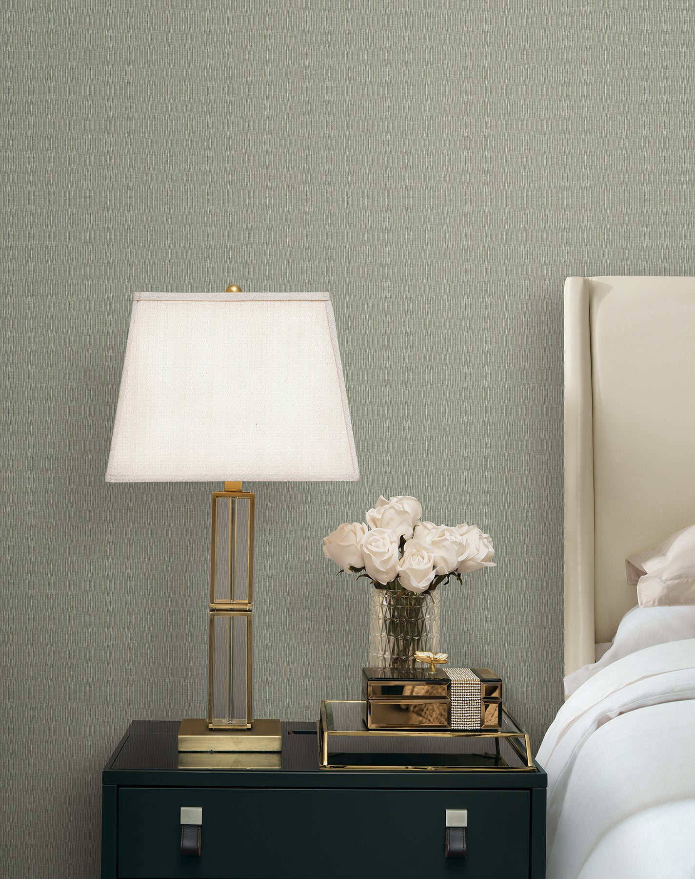 Ripple Effect Wallpaper in Mint color - pattern number COD0621 - by Candice Olson in the Luminous collection