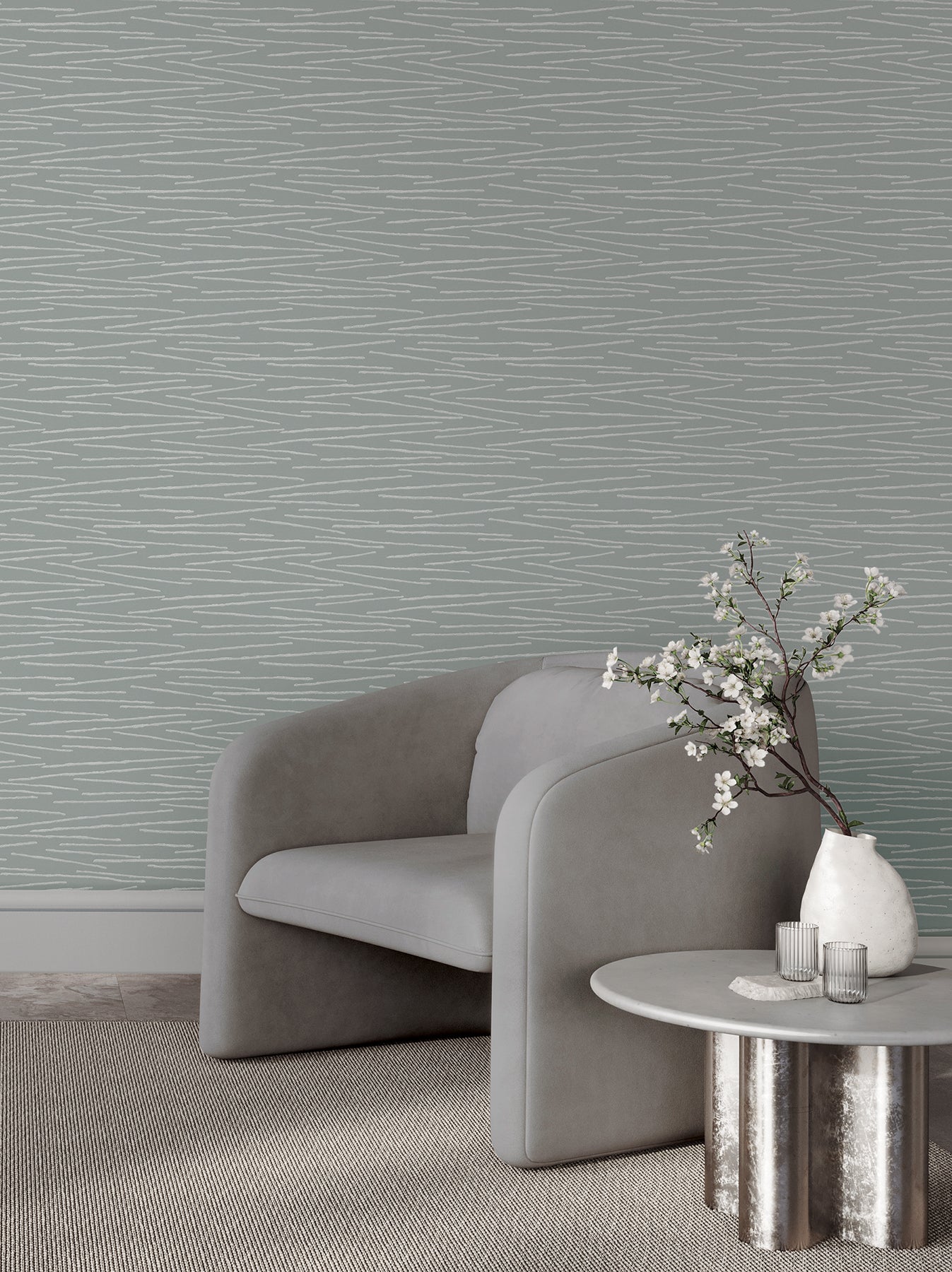 Foundations Wallpaper in Light Blue color - pattern number COD0625 - by Candice Olson in the Luminous collection