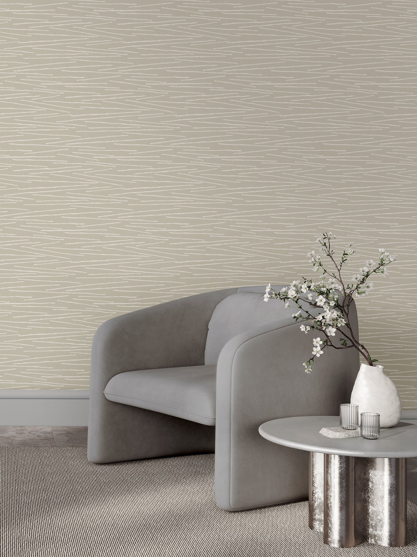 Foundations Wallpaper in Neutral color - pattern number COD0626 - by Candice Olson in the Luminous collection