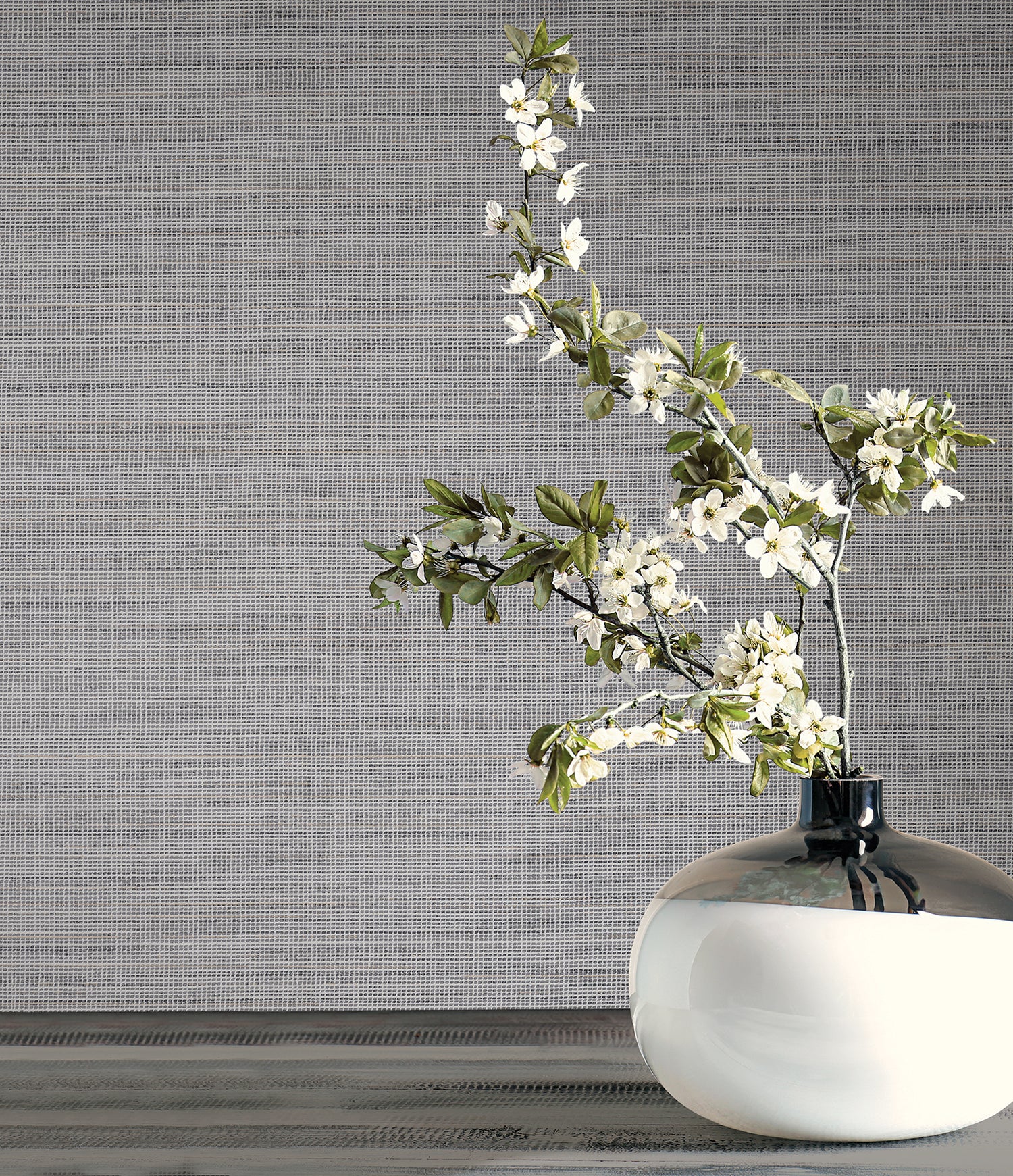 Drift Weave Wallpaper in Grey color - pattern number COD0628 - by Candice Olson in the Luminous collection