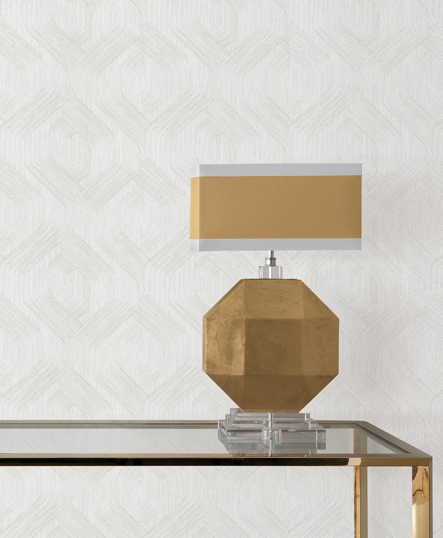 Infinity Wallpaper in Dove color - pattern number COD0640 - by Candice Olson in the Luminous collection