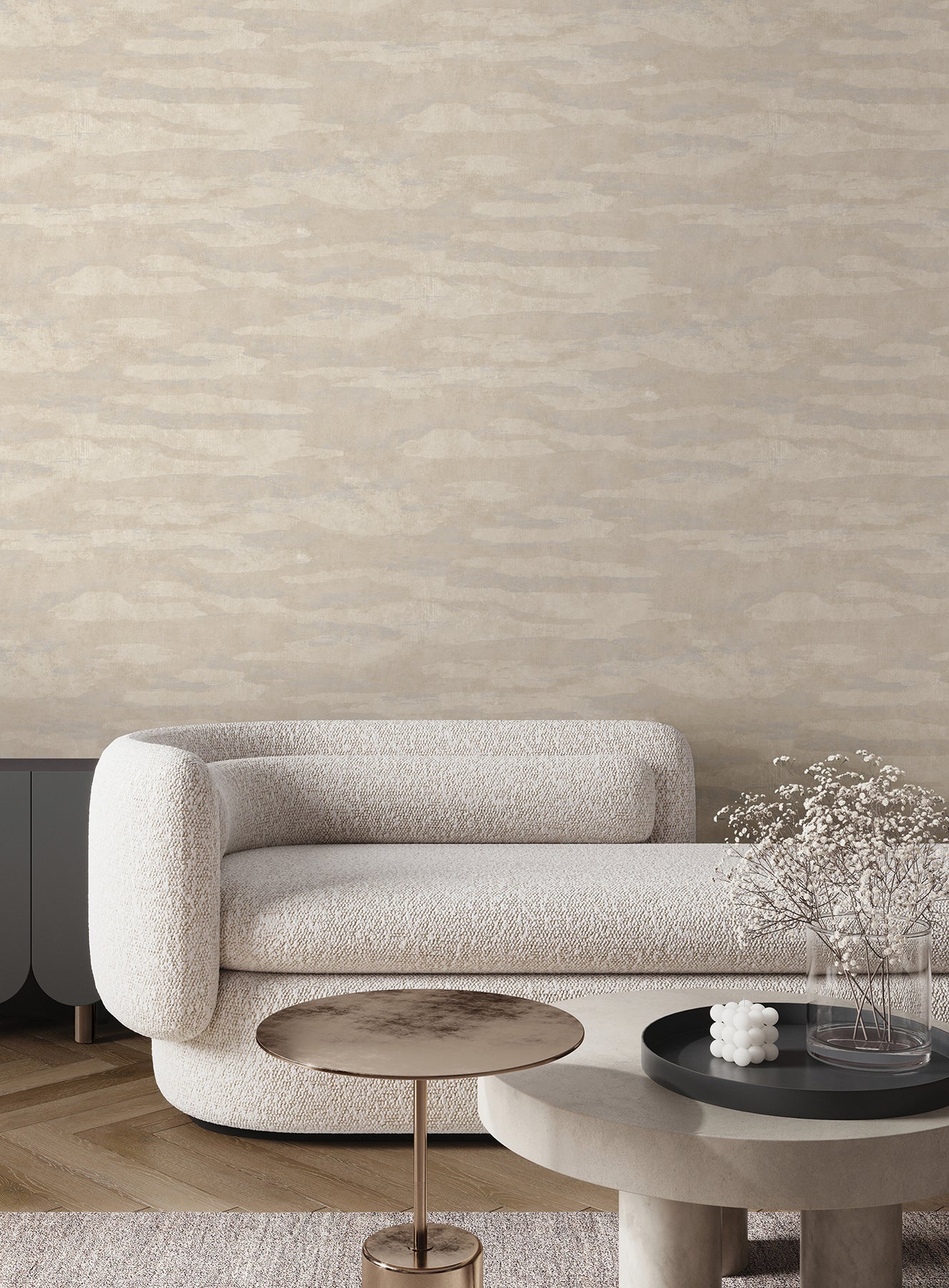 Misty Dreams Wallpaper in Light Grey color - pattern number COD0653N - by Candice Olson in the Luminous collection
