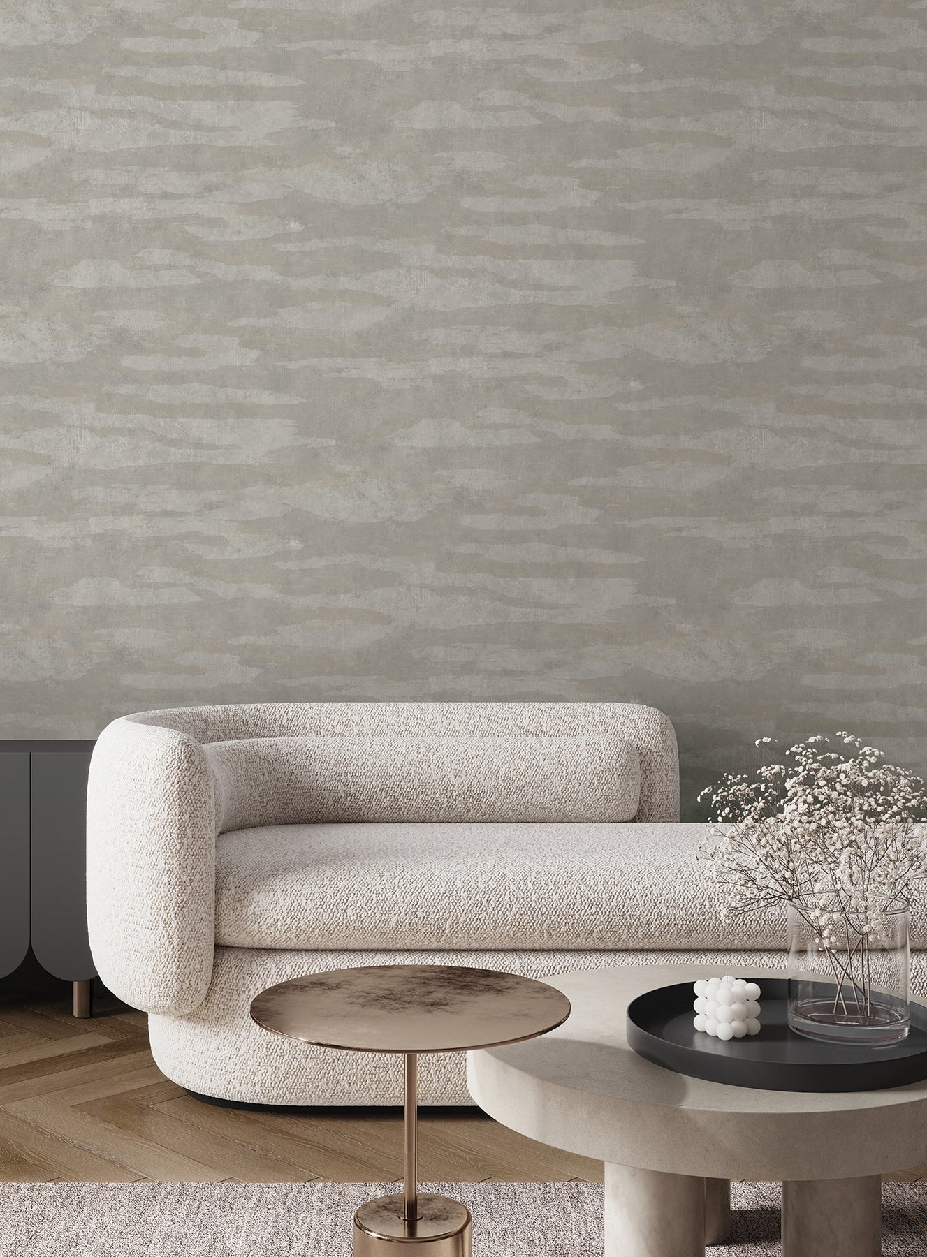 Misty Dreams Wallpaper in Grey color - pattern number COD0654 - by Candice Olson in the Luminous collection