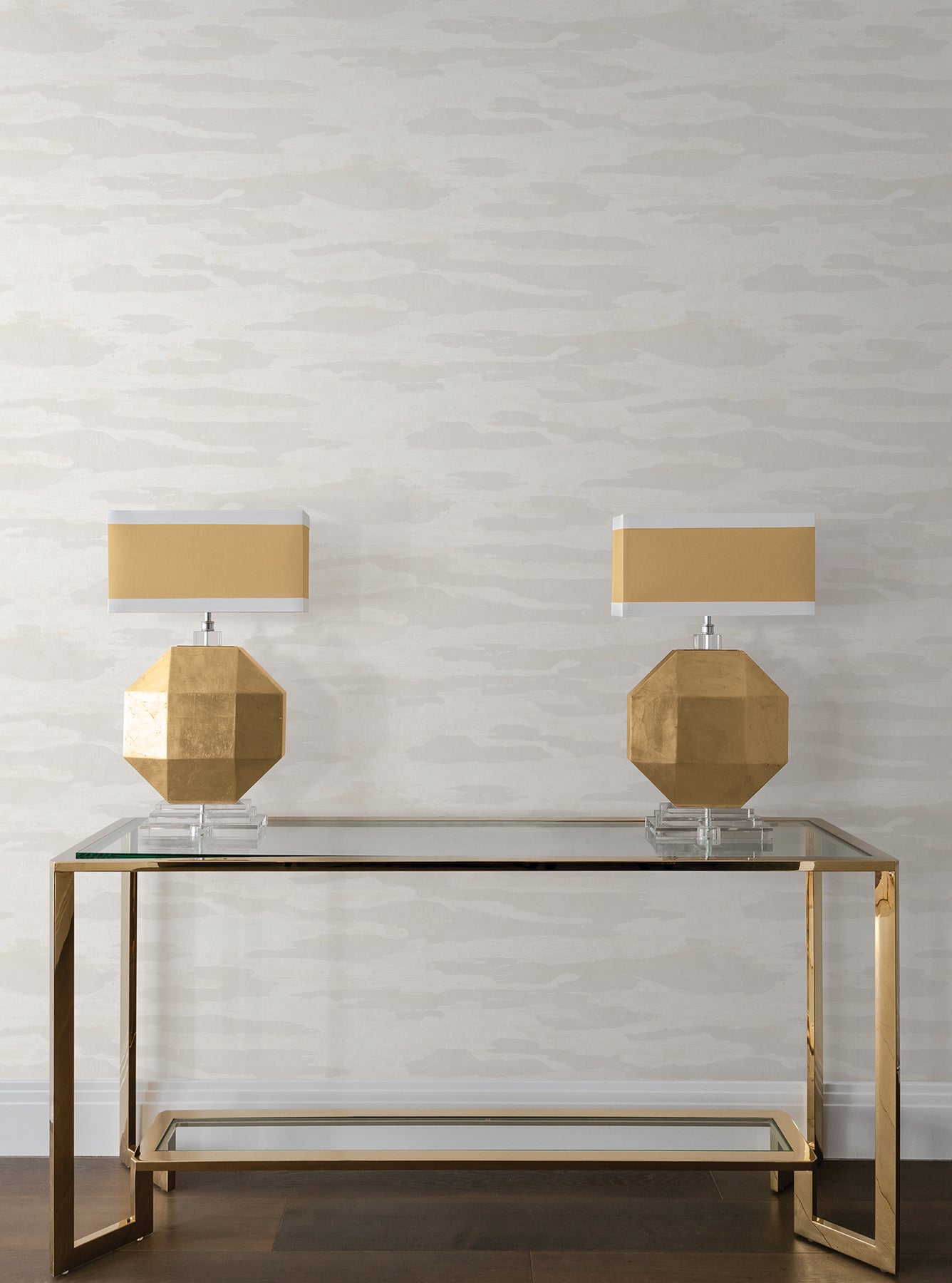 Misty Dreams Wallpaper in Dove color - pattern number COD0655 - by Candice Olson in the Luminous collection