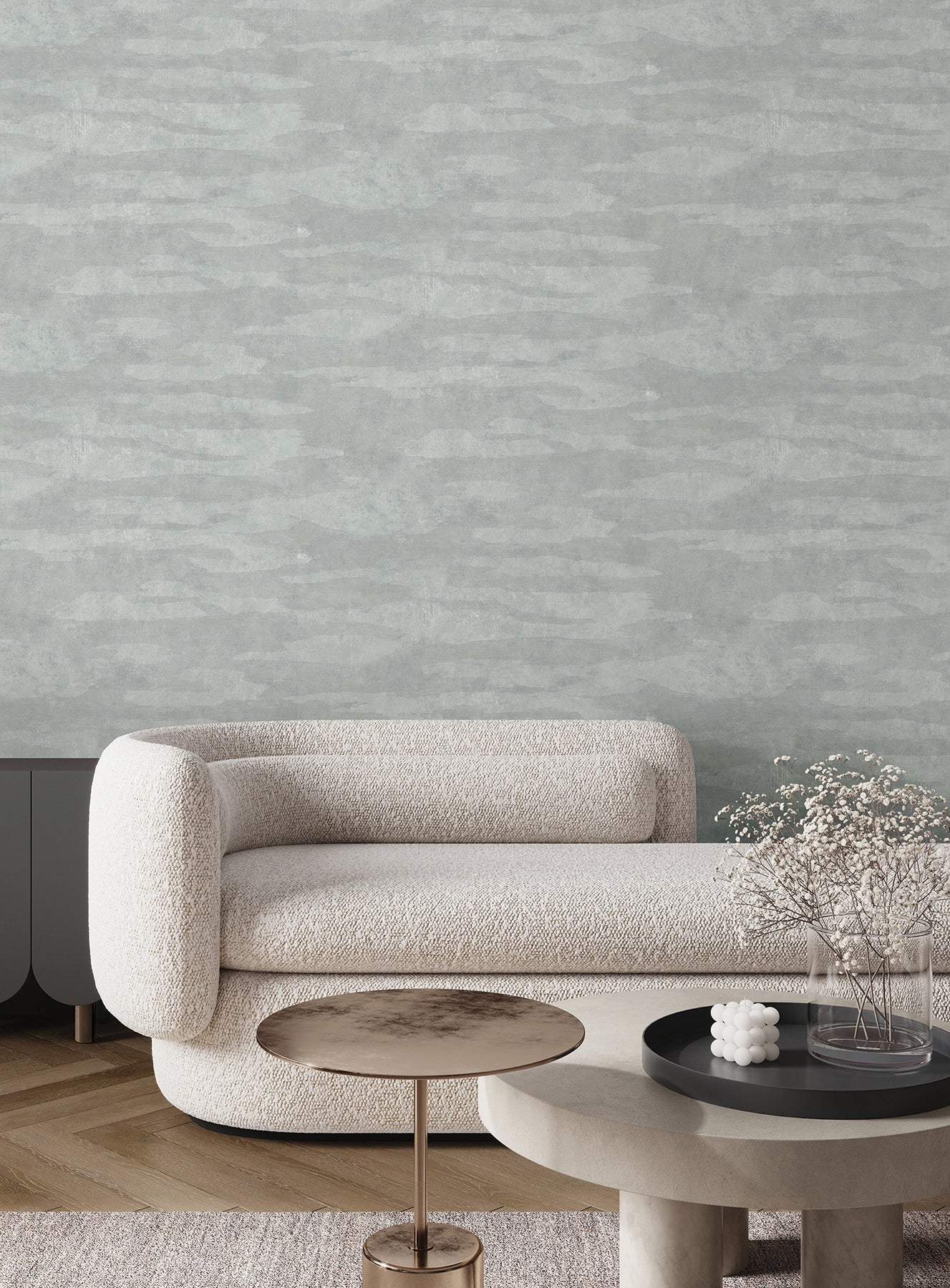Misty Dreams Wallpaper in Light Blue color - pattern number COD0657N - by Candice Olson in the Luminous collection