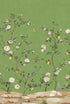 Blossom Chinoiserie 3 Panel Peel and Stick mural in green color - pattern number DB20704M - by NextWall in the Peel and Stick Wallpaper by Daisy Bennett 2 collection
