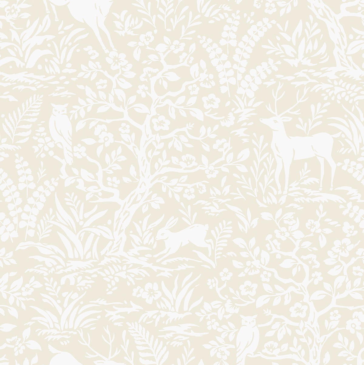Scandi Forest Peel and Stick Wallpaper in neutral color - pattern number DB21005 - by NextWall in the Peel and Stick Wallpaper by Daisy Bennett 3 collection
