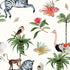 Merry Go Round wallpaper in cream color - pattern number DBW2005 - by Wallquest in the West Boulevard by Daisy Bennett collection