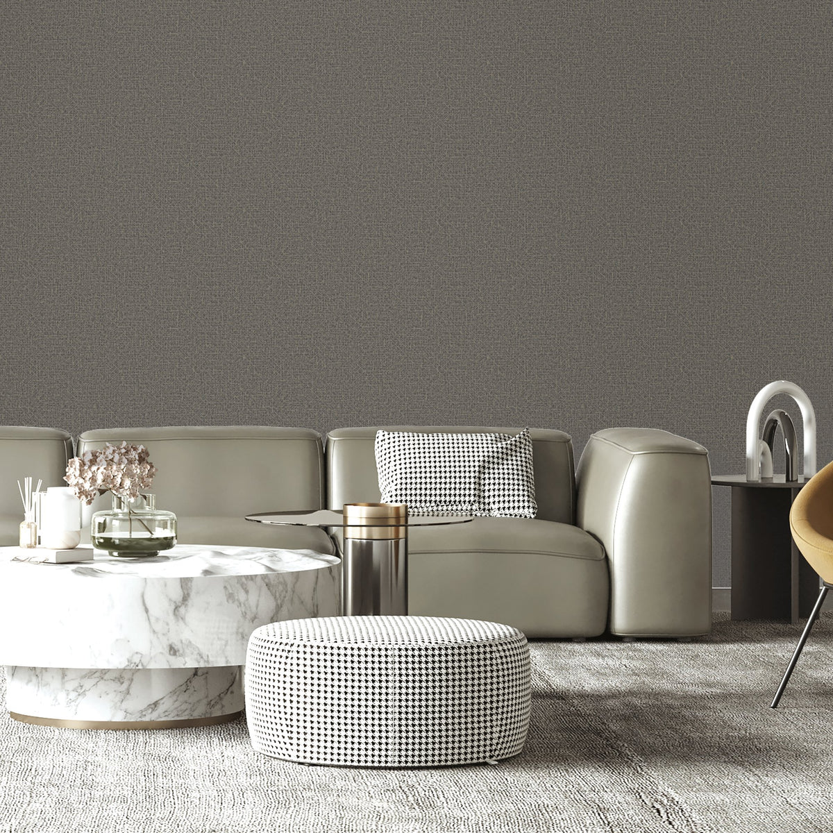Cross Hatch Texture Wallpaper in Grey color - pattern number DC30022 - by Galerie in the Designer Colors collection