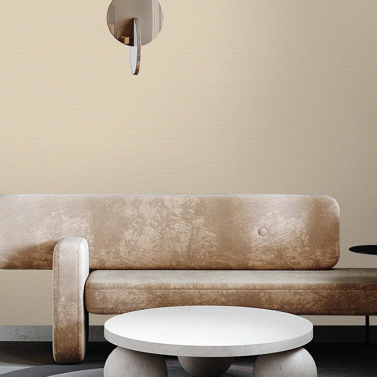 Abstract Texture Wallpaper in Beige color - pattern number DC30117 - by Galerie in the Designer Colors collection