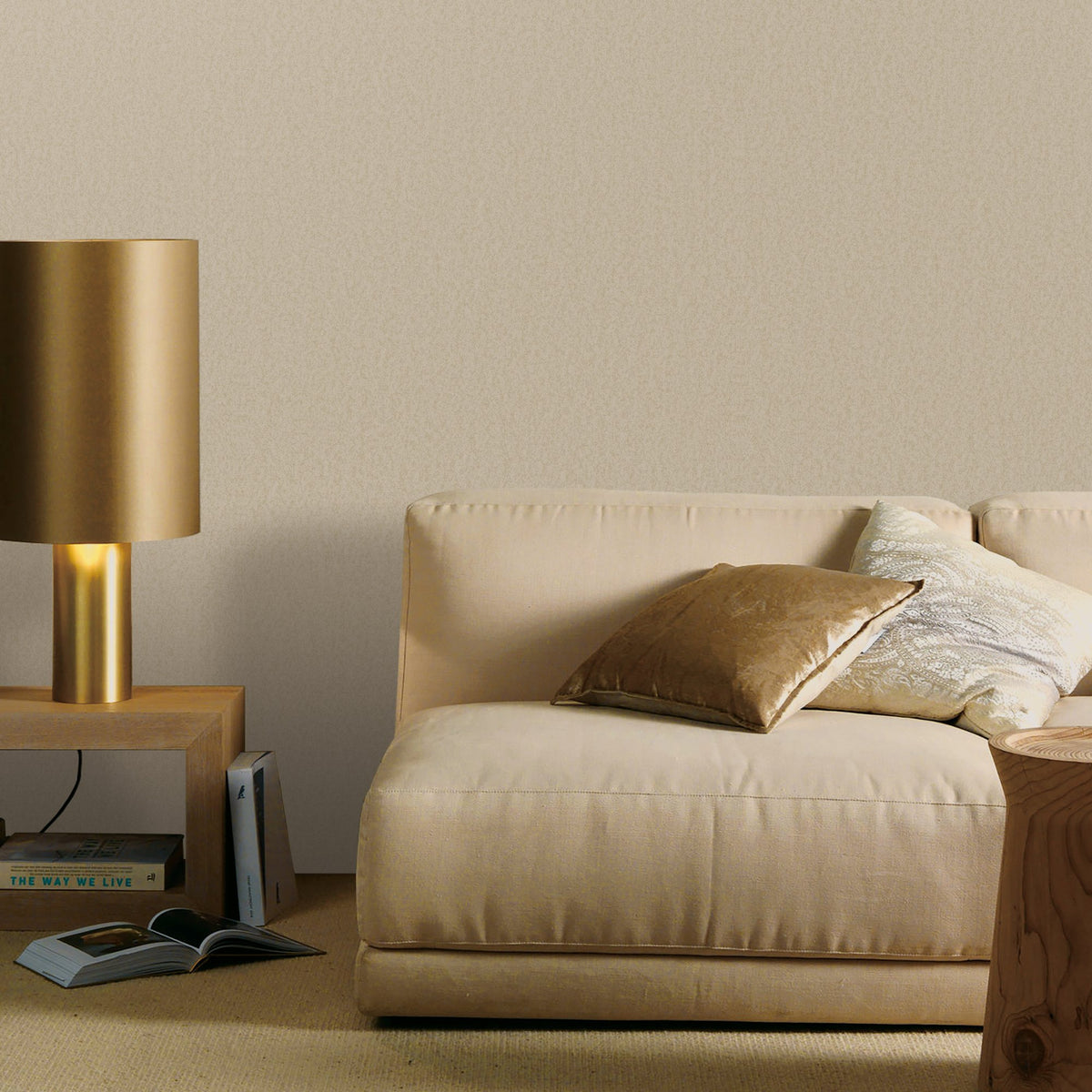 Close Texture Wallpaper in Beige color - pattern number DC30143 - by Galerie in the Designer Colors collection