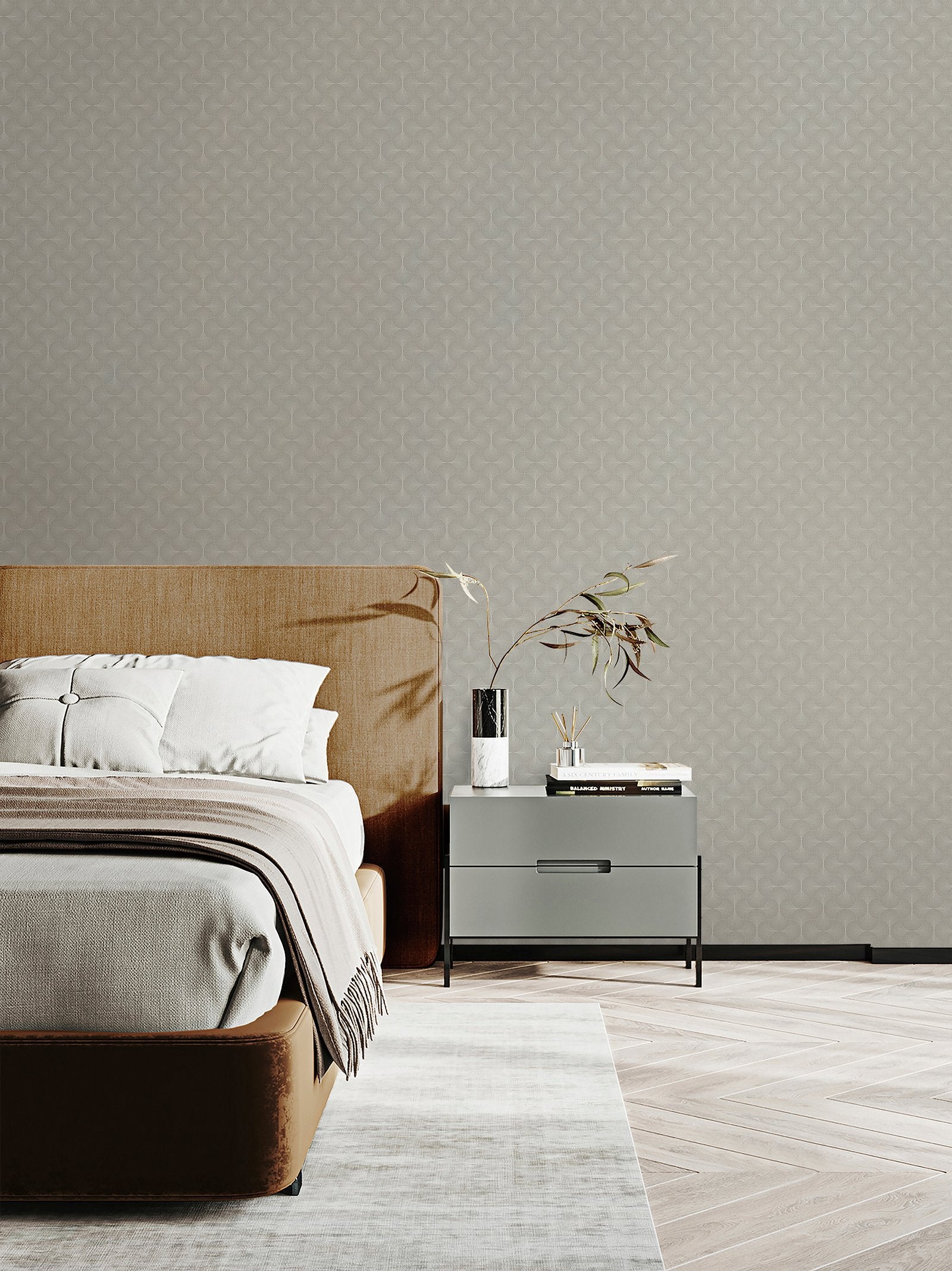 Zen wallpaper in beige color - pattern number DT-FA3002 - by Galerie in the Boutique collection