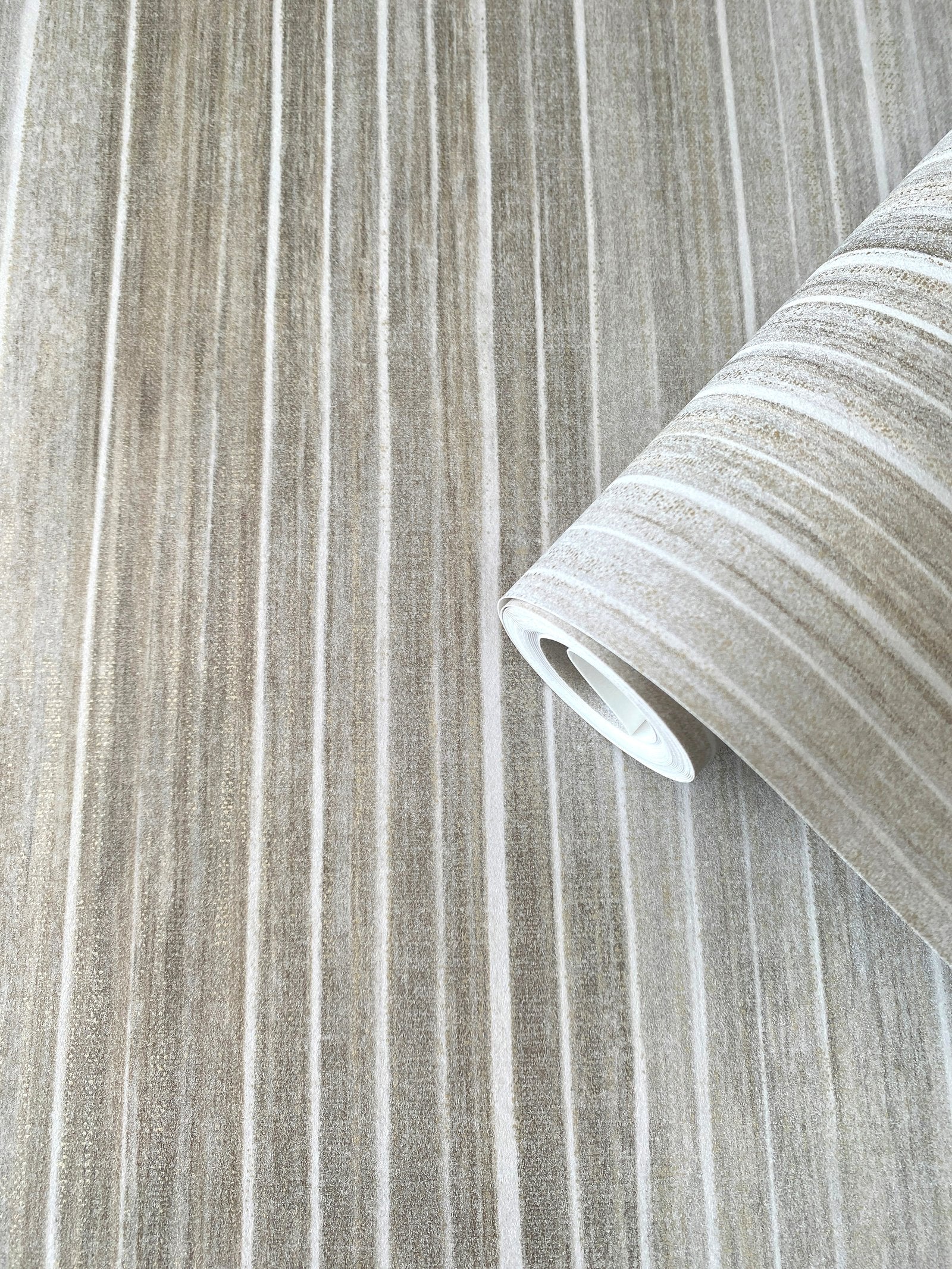 Vertical Stripe wallpaper in silver grey color - pattern number DWP0352-03 - by Galerie in the Elegance collection