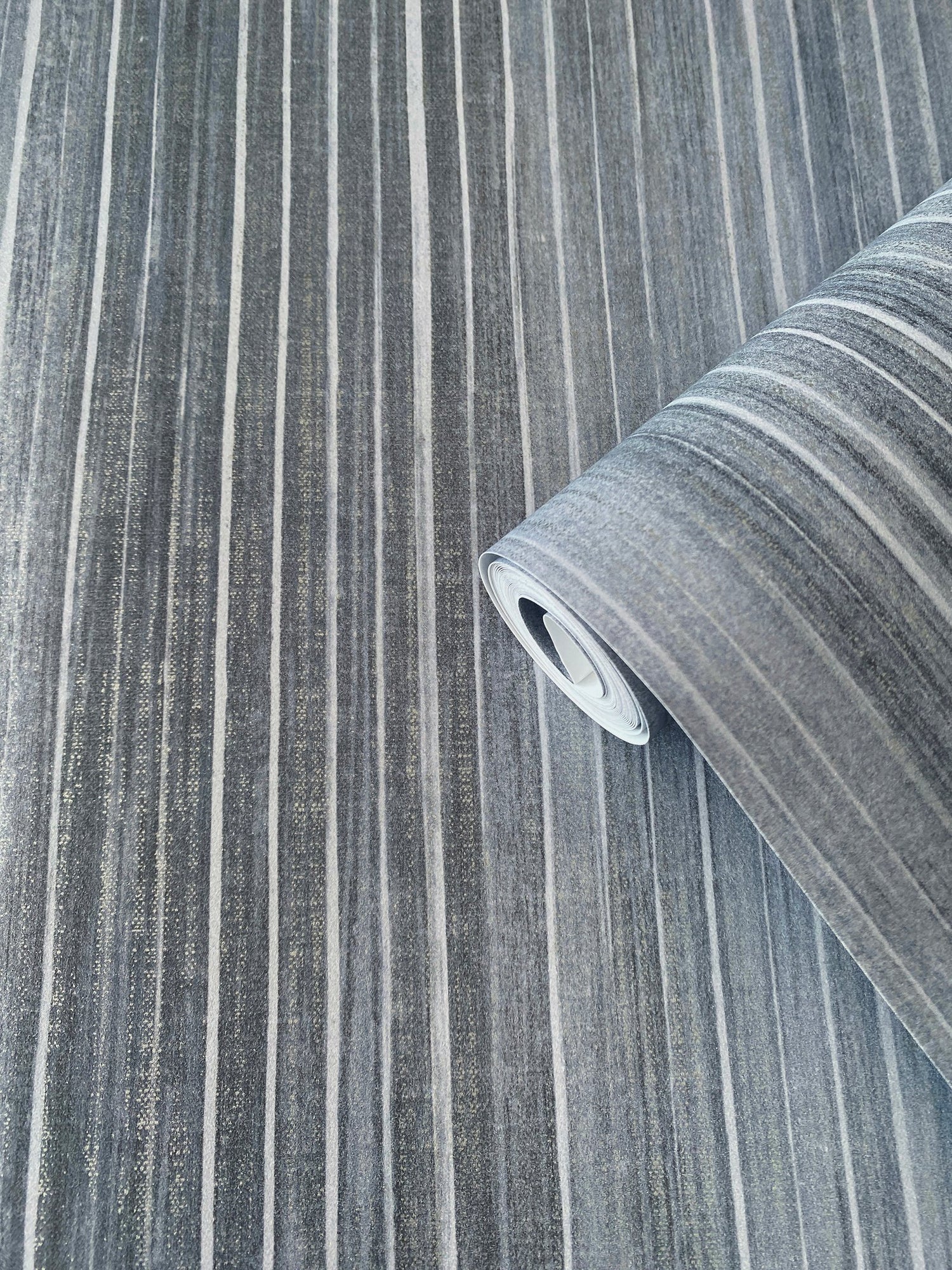 Vertical Stripe wallpaper in blue color - pattern number DWP0352-05 - by Galerie in the Elegance collection