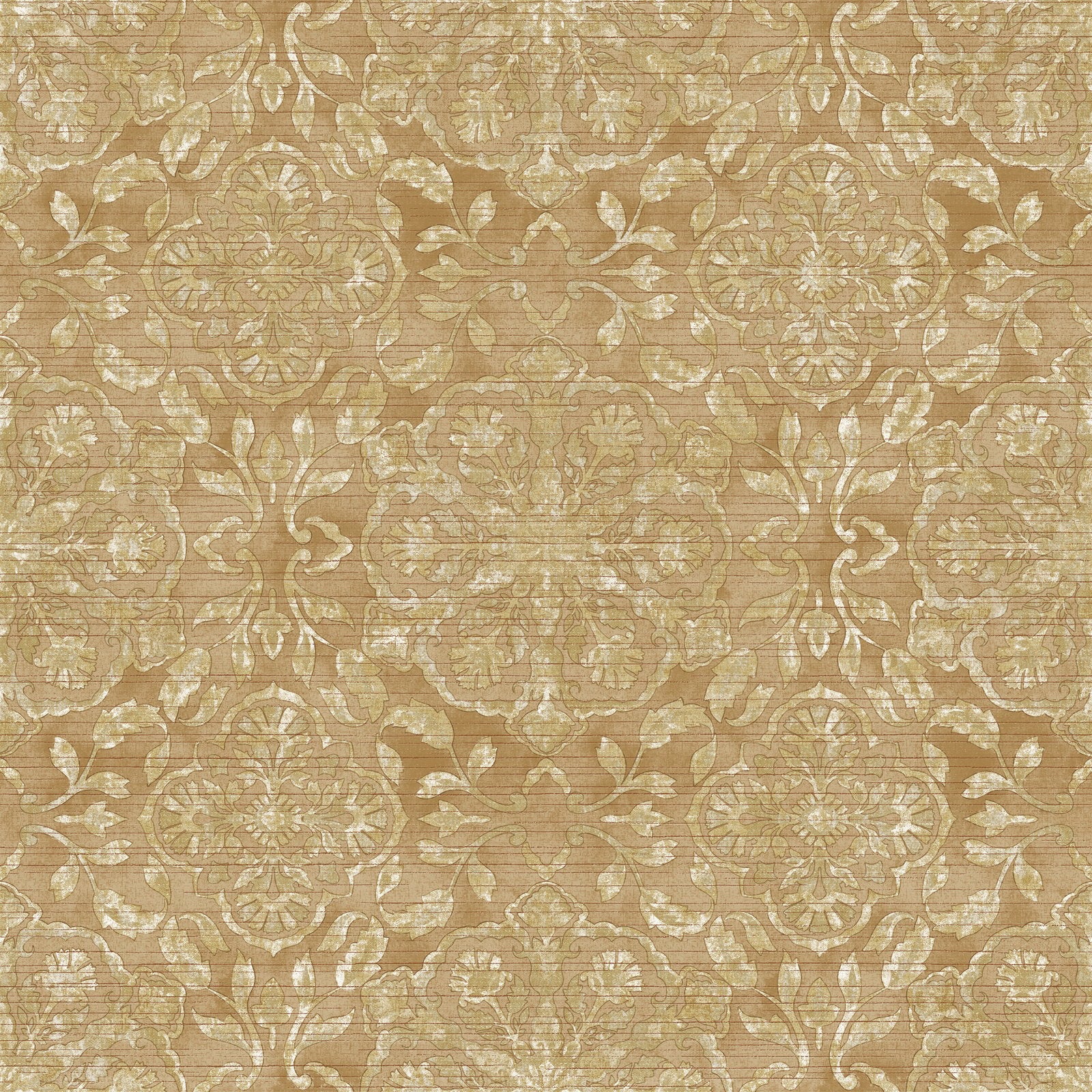 Floral Stripe wallpaper in silver grey color - pattern number DWP0353-06 - by Galerie in the Elegance collection