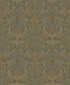 Damask wallpaper in green color - pattern number DWP0354-01 - by Galerie in the Elegance collection