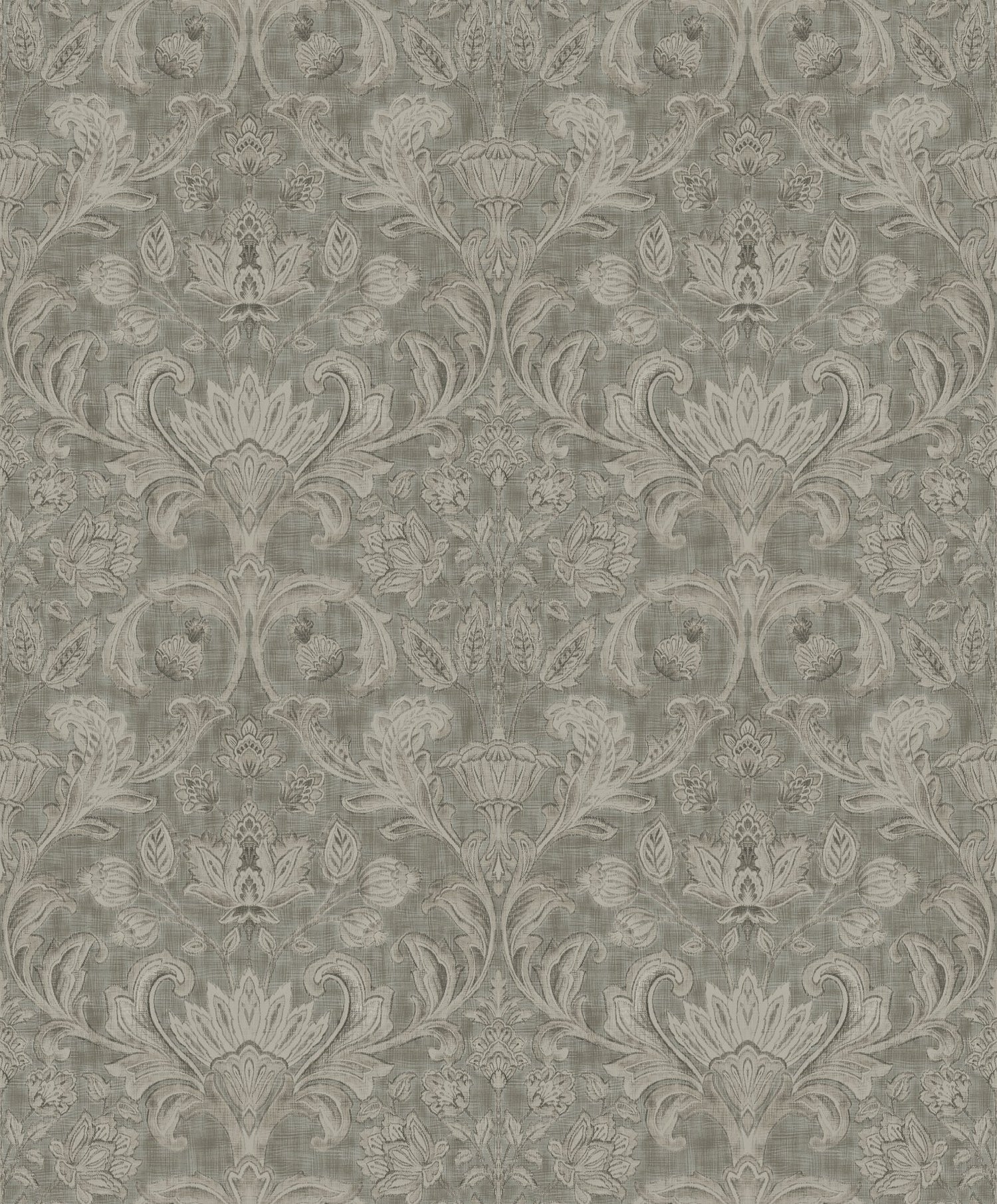 Damask wallpaper in bronze brown color - pattern number DWP0354-02 - by Galerie in the Elegance collection
