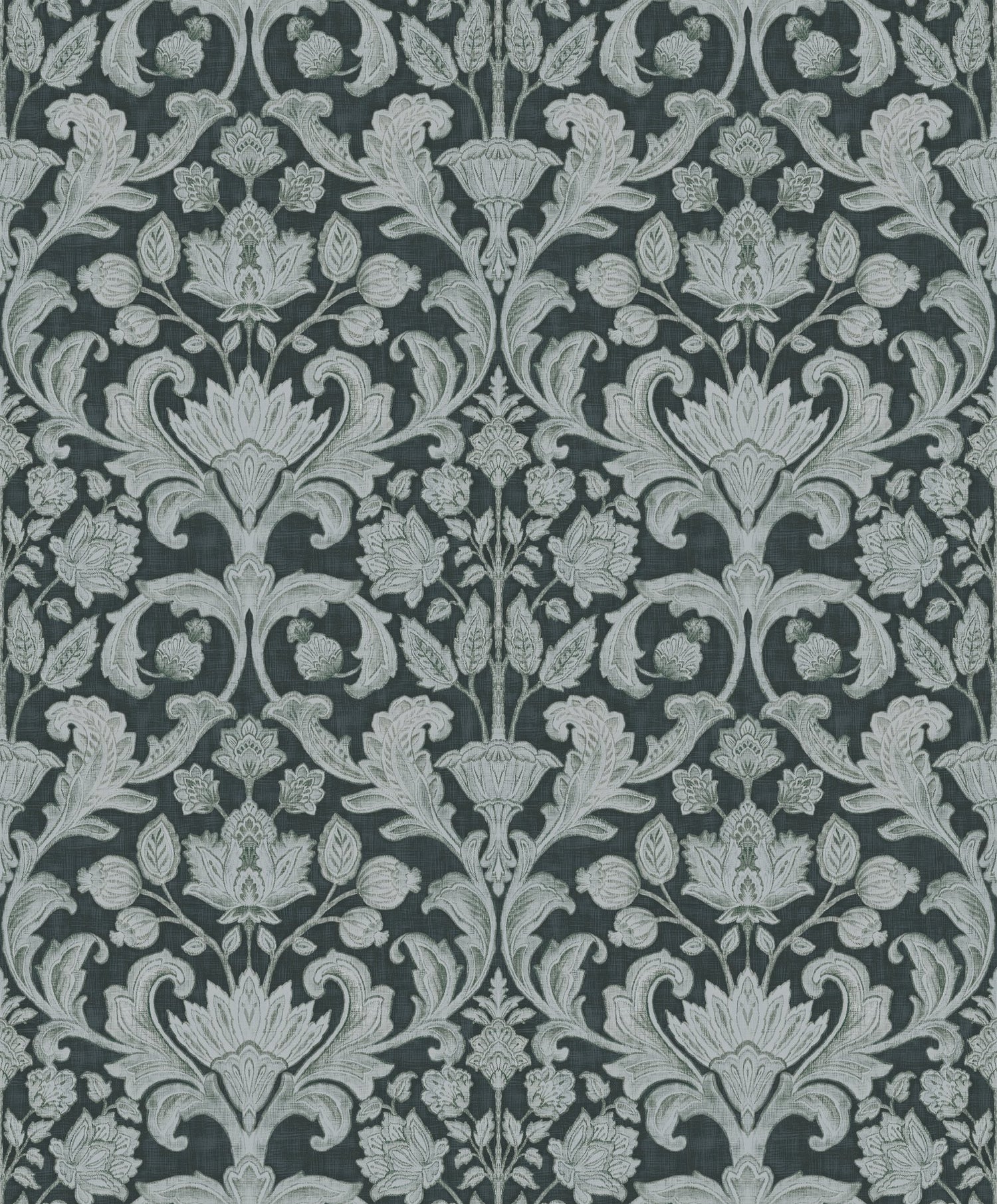 Damask wallpaper in blue color - pattern number DWP0354-05 - by Galerie in the Elegance collection