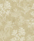 Floating Foliage wallpaper in bronze brown color - pattern number DWP0361-03 - by Galerie in the Zen collection