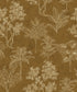 Floating Foliage wallpaper in gold color - pattern number DWP0361-04 - by Galerie in the Zen collection