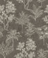 Floating Foliage wallpaper in silver grey color - pattern number DWP0361-05 - by Galerie in the Zen collection