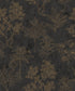 Floating Foliage wallpaper in black color - pattern number DWP0361-08 - by Galerie in the Zen collection