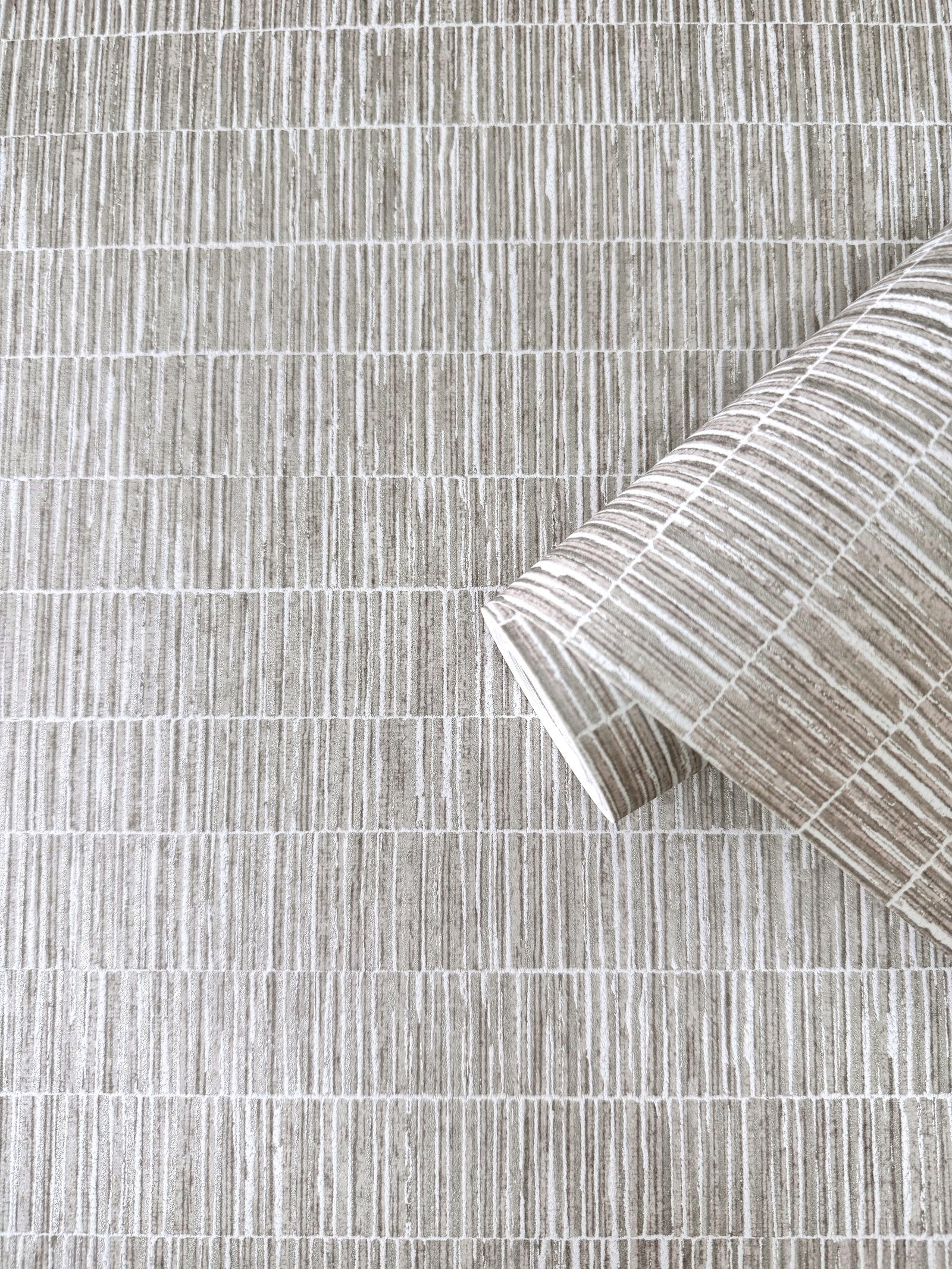 Bamboo Screen wallpaper in silver grey color - pattern number DWP0362-06 - by Galerie in the Zen collection