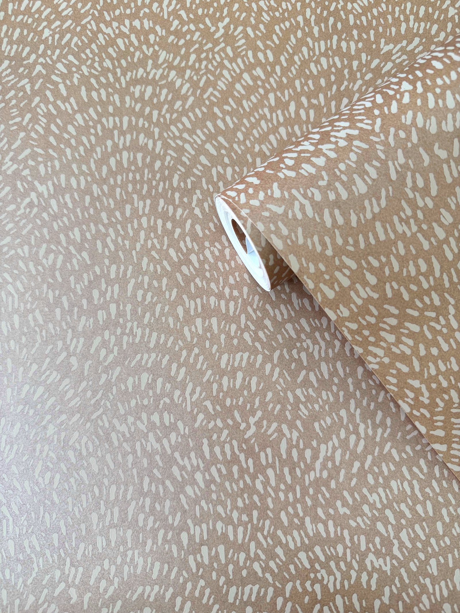 Fan Fleck wallpaper in bronze brown color - pattern number DWP0363-08 - by Galerie in the Zen collection