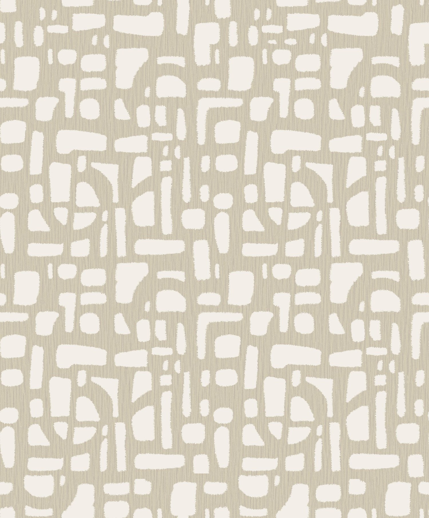 Chunky Geo wallpaper in cream color - pattern number DWP0364-02 - by Galerie in the Zen collection