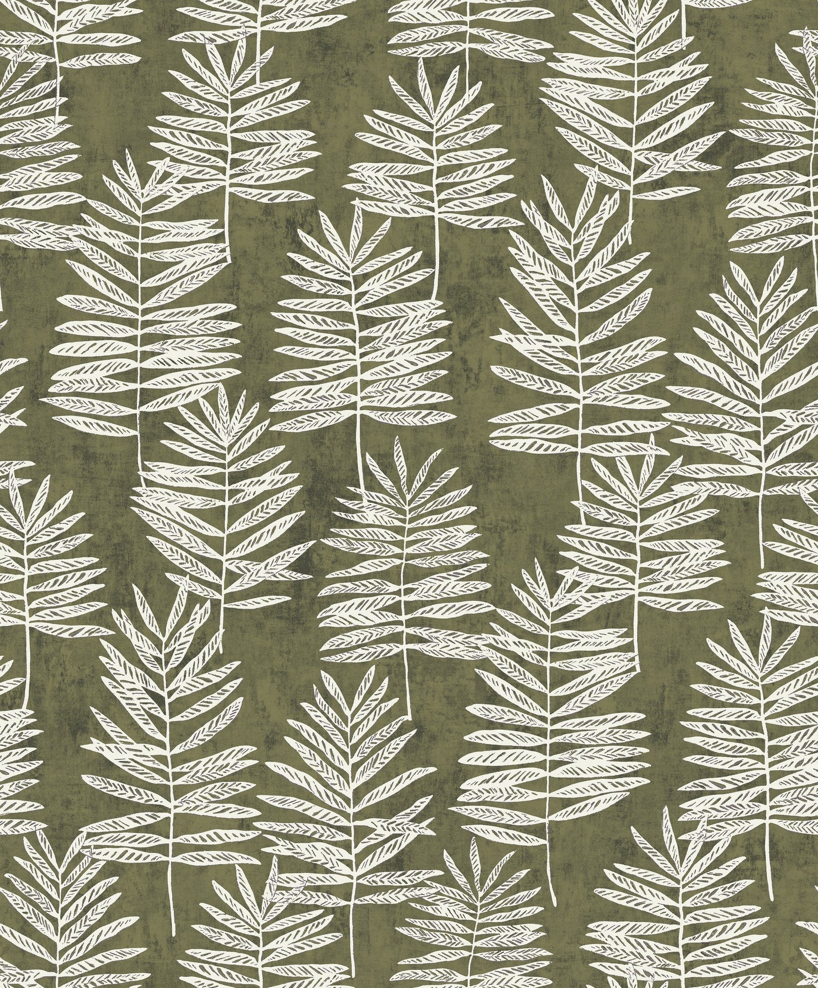 Tumbling Leaf wallpaper in green color - pattern number DWP0365-01 - by Galerie in the Zen collection