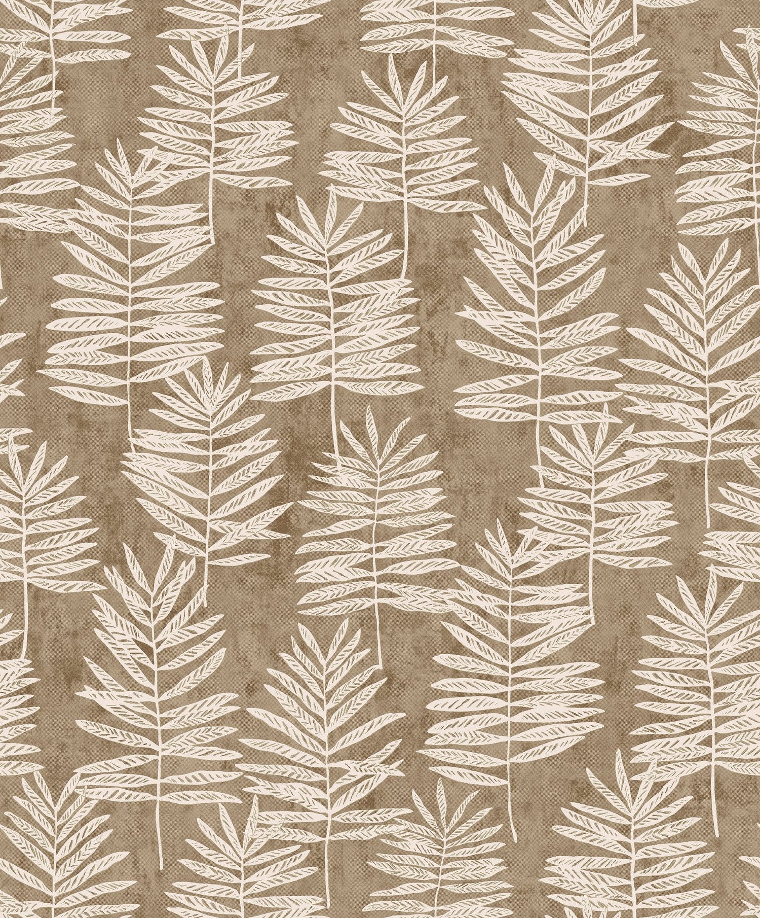 Tumbling Leaf wallpaper in bronze brown color - pattern number DWP0365-02 - by Galerie in the Zen collection