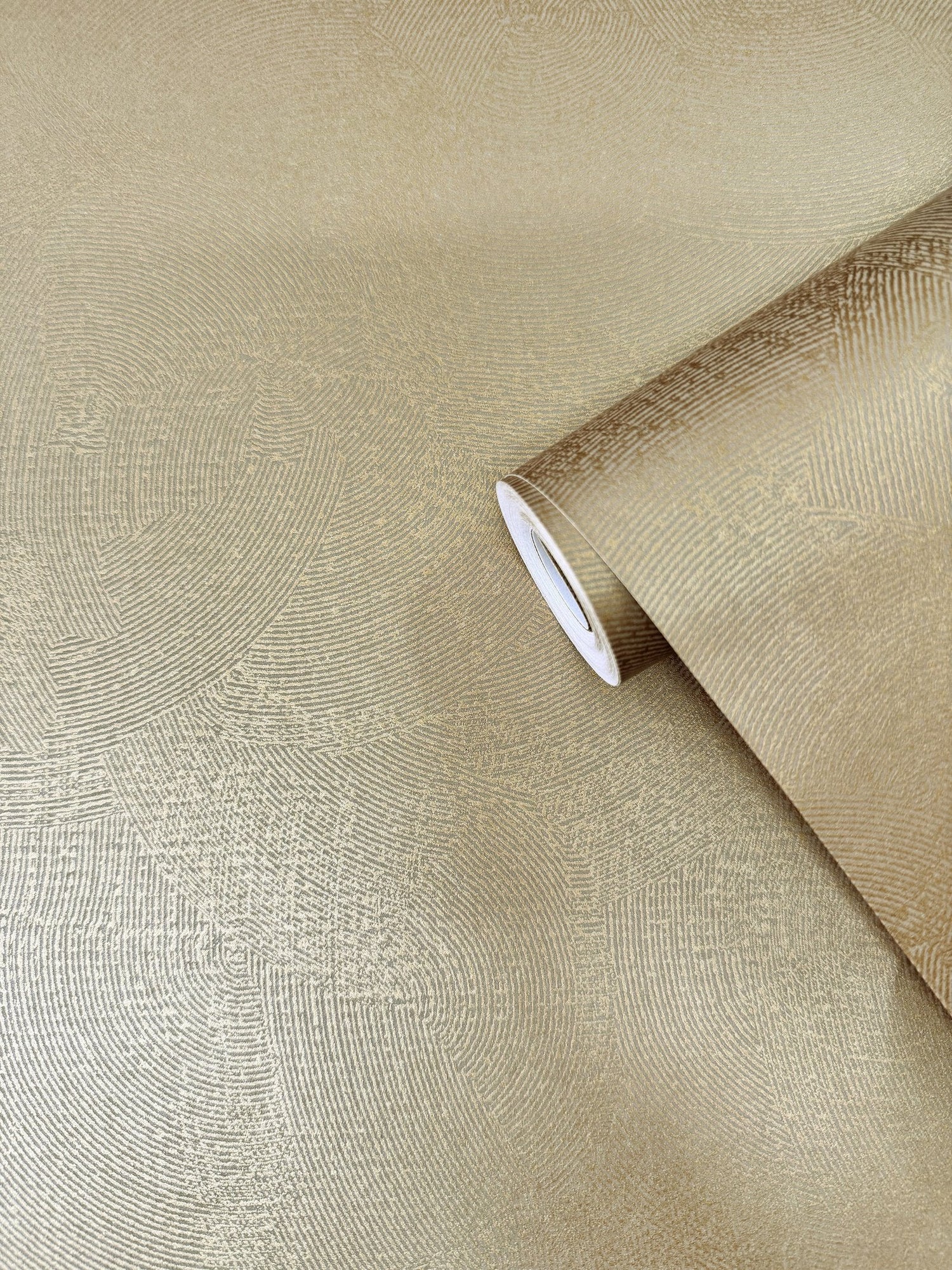 Plaster Fan wallpaper in gold color - pattern number DWP0366-02 - by Galerie in the Zen collection