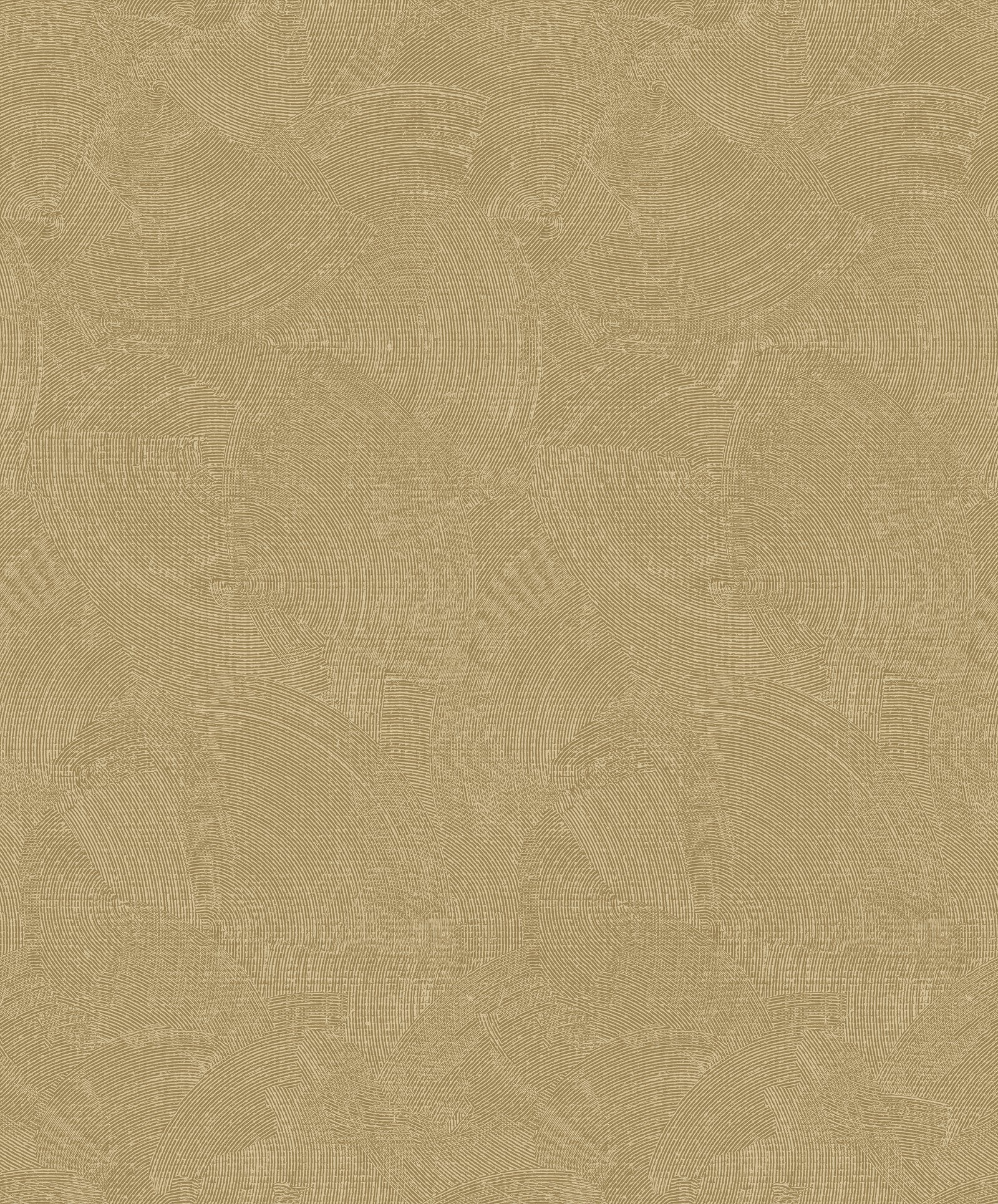 Plaster Fan wallpaper in gold color - pattern number DWP0366-04 - by Galerie in the Zen collection