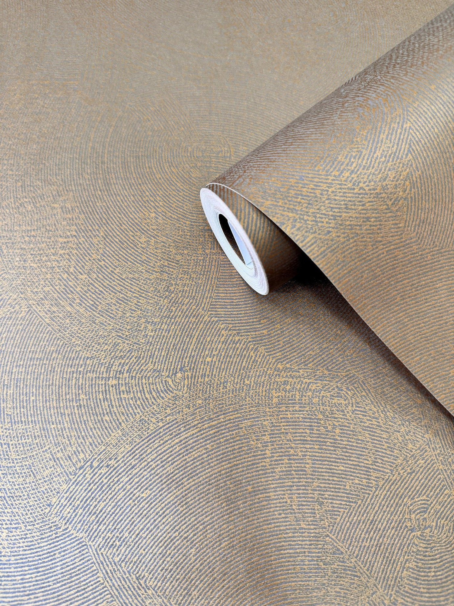 Plaster Fan wallpaper in rose gold color - pattern number DWP0366-05 - by Galerie in the Zen collection