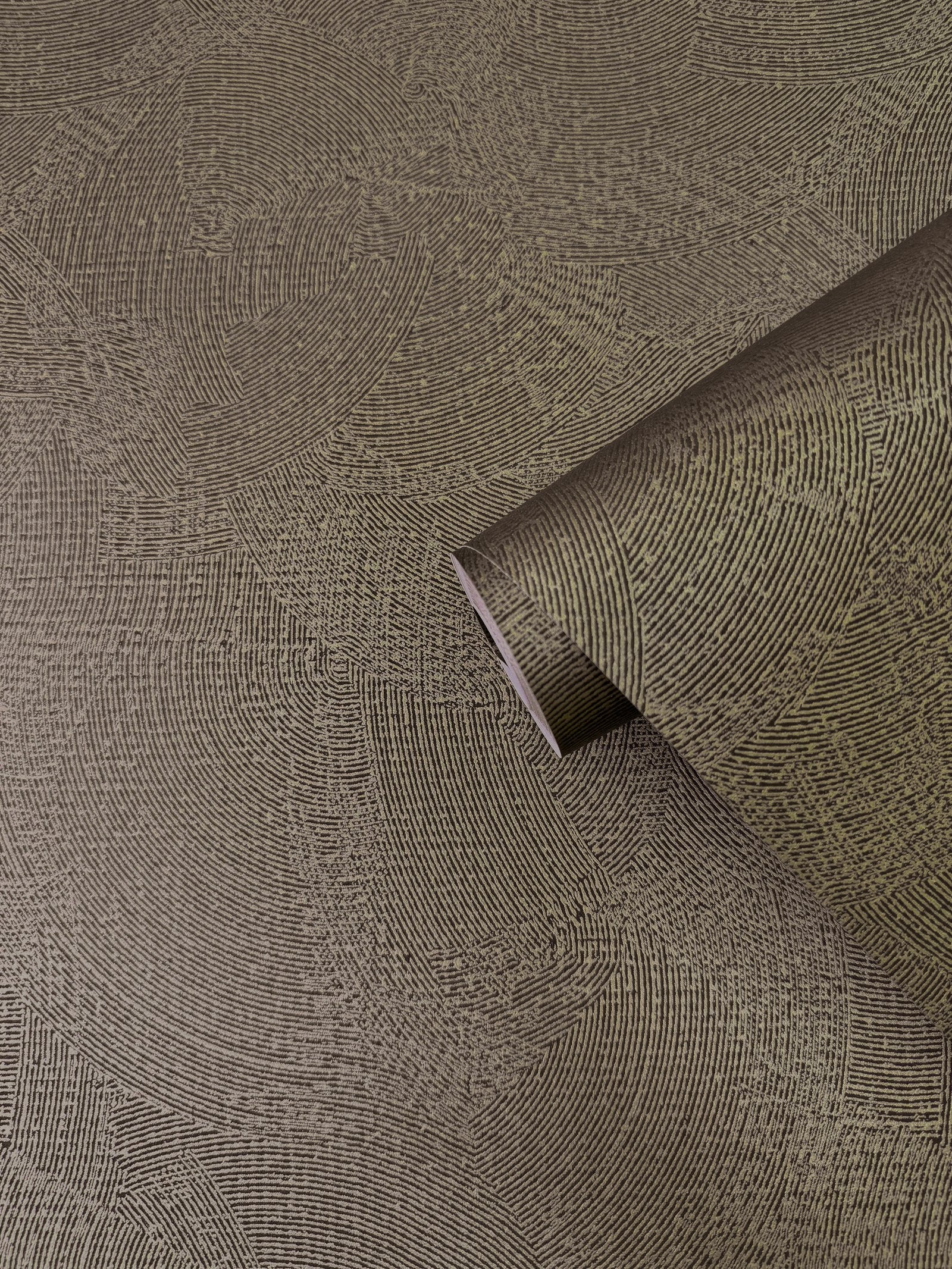 Plaster Fan wallpaper in rose gold color - pattern number DWP0366-08 - by Galerie in the Zen collection