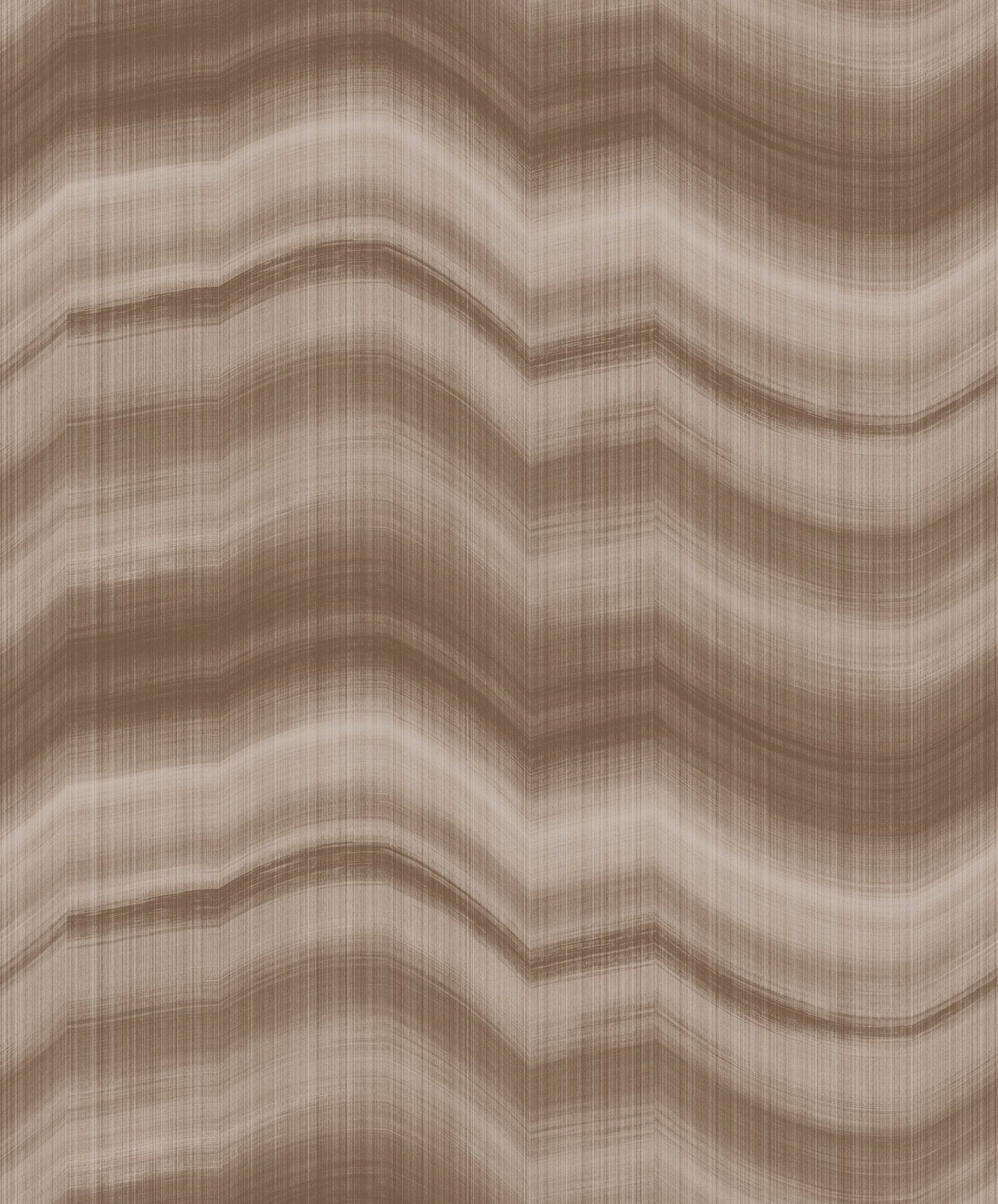Cloudy Stripe wallpaper in bronze brown color - pattern number DWP0367-02 - by Galerie in the Zen collection