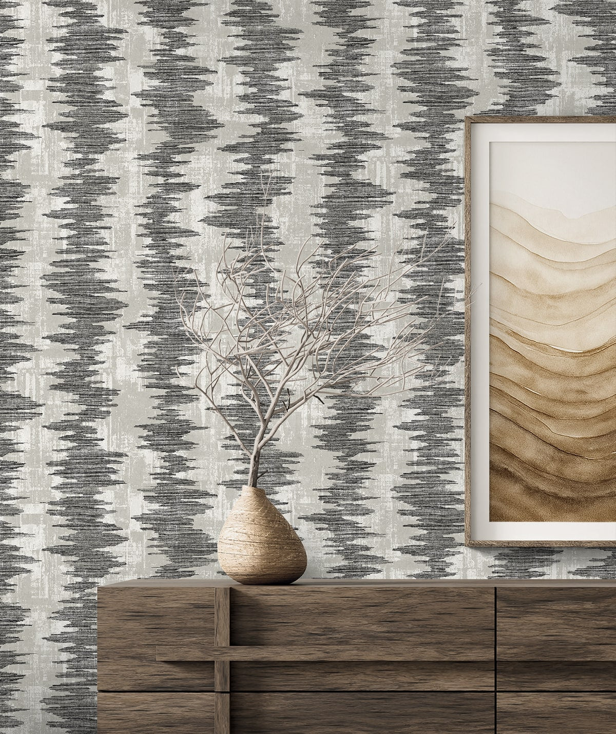 Noctara wallpaper in etch color - pattern number EL20200 - by Seabrook in the Neutral Elements collection