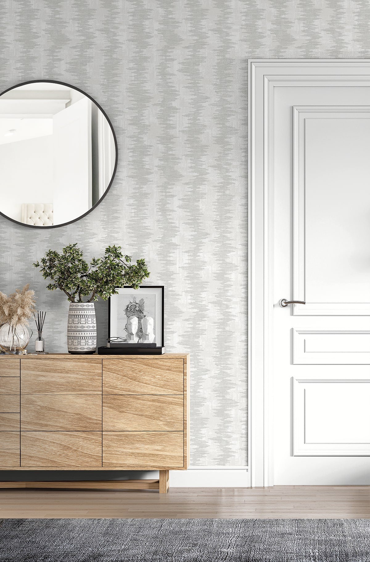 Noctara wallpaper in paper color - pattern number EL20210 - by Seabrook in the Neutral Elements collection