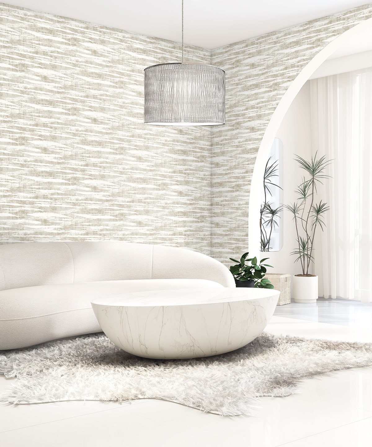 Nebulite wallpaper in latte color - pattern number EL20305 - by Seabrook in the Neutral Elements collection