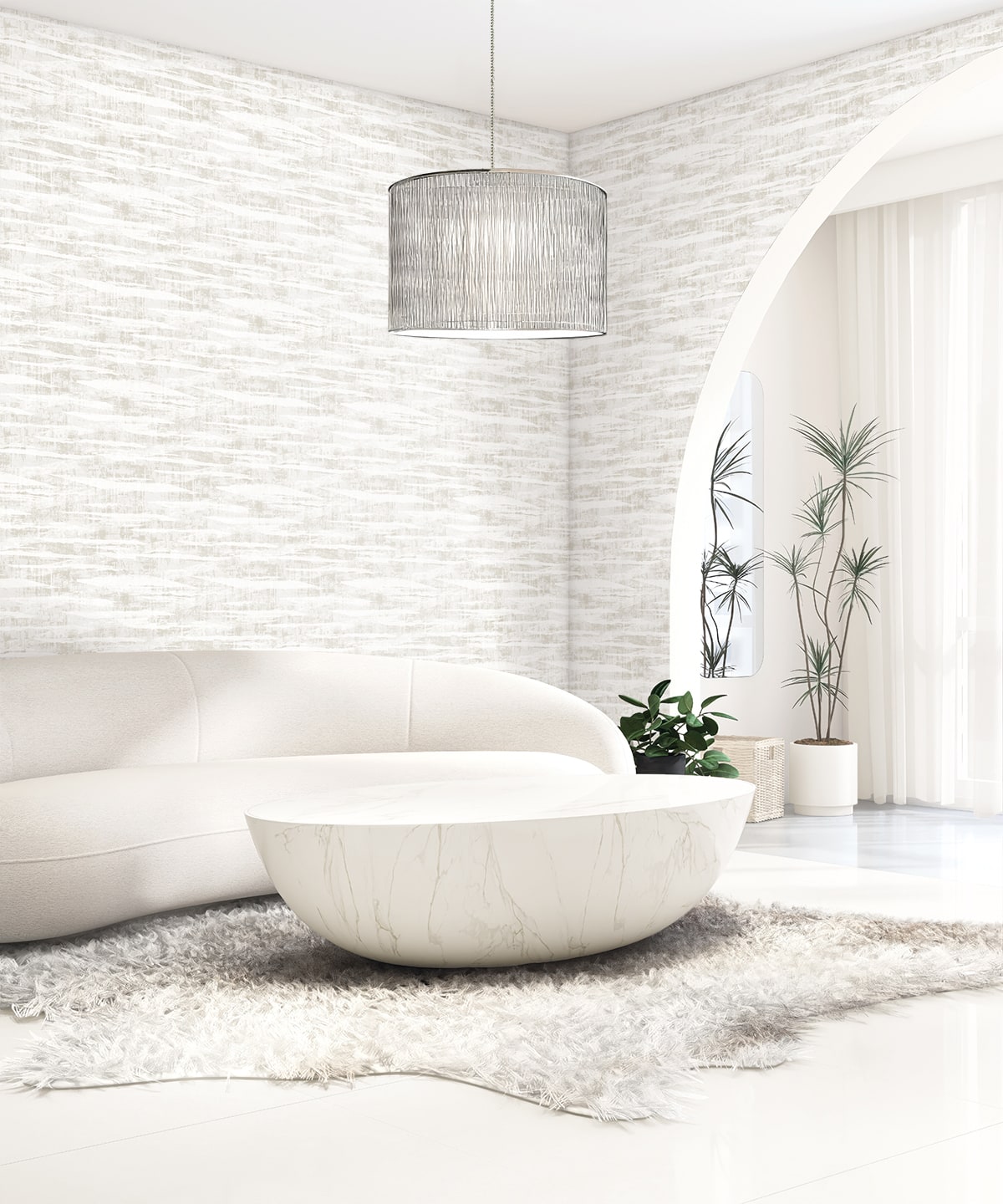 Nebulite wallpaper in almond color - pattern number EL20308 - by Seabrook in the Neutral Elements collection
