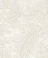 Zephyra Palms wallpaper in oat milk color - pattern number EL20605 - by Seabrook in the Neutral Elements collection
