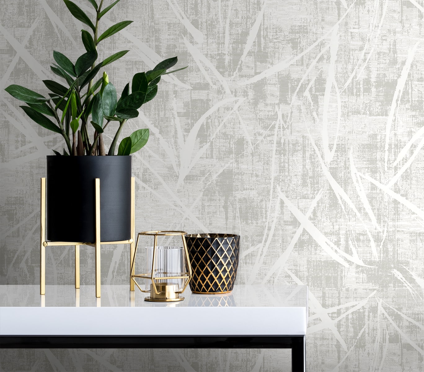 Luneth wallpaper in plaster color - pattern number EL20907 - by Seabrook in the Neutral Elements collection