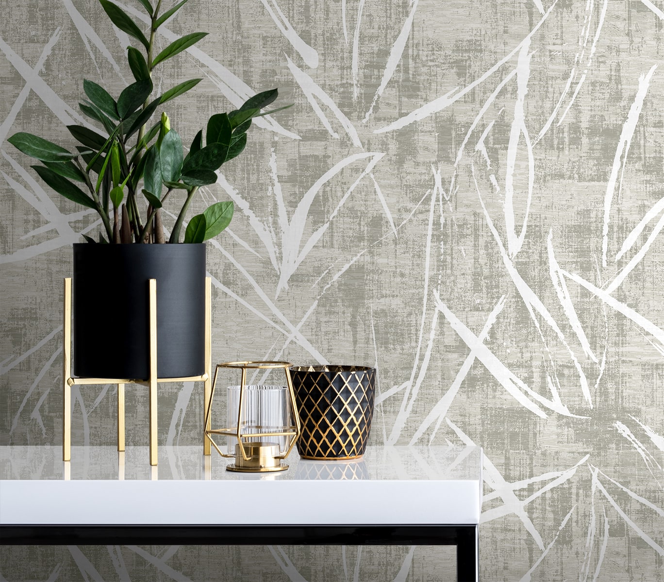 Luneth wallpaper in winter gray color - pattern number EL20908 - by Seabrook in the Neutral Elements collection