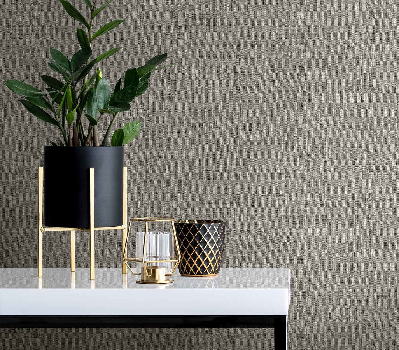 Vespia wallpaper in pavestone color - pattern number EL21106 - by Seabrook in the Neutral Elements collection