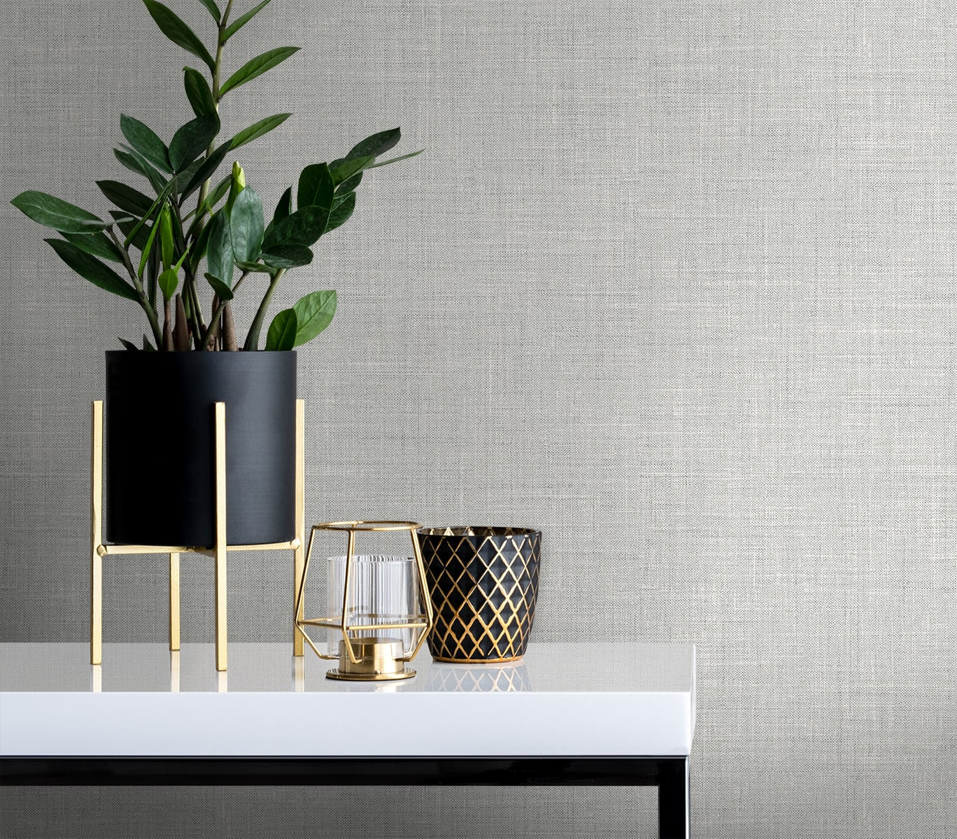 Vespia wallpaper in fog color - pattern number EL21107 - by Seabrook in the Neutral Elements collection
