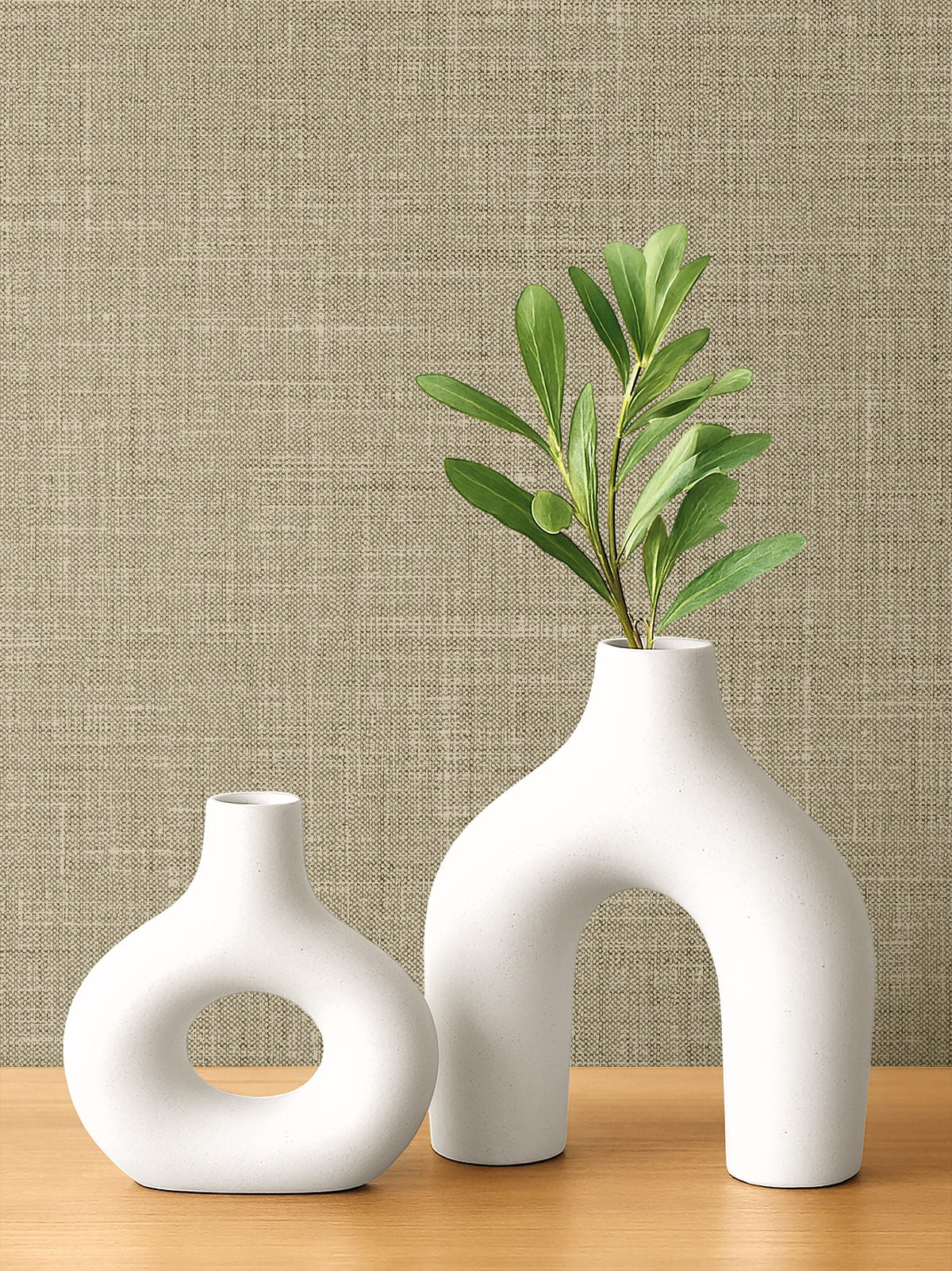Vespia wallpaper in dune color - pattern number EL21129 - by Seabrook in the Neutral Elements collection
