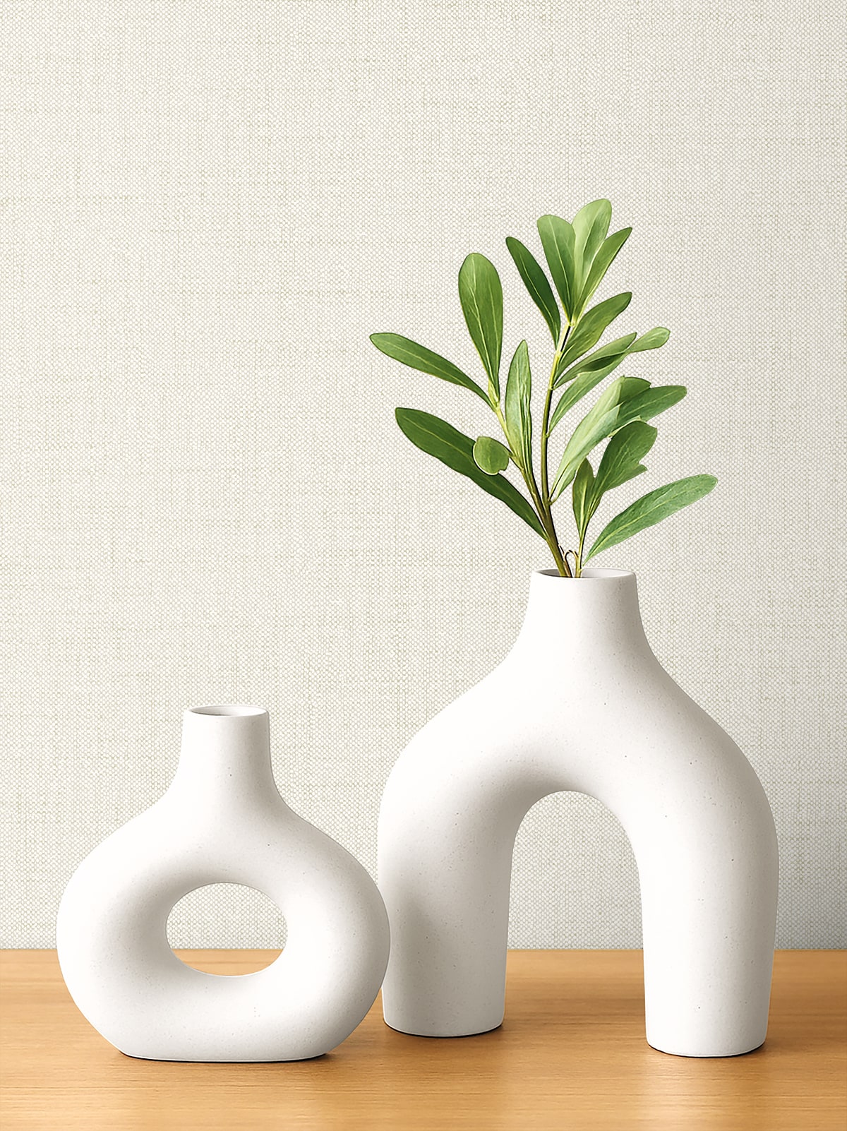 Vespia wallpaper in foam color - pattern number EL21130 - by Seabrook in the Neutral Elements collection